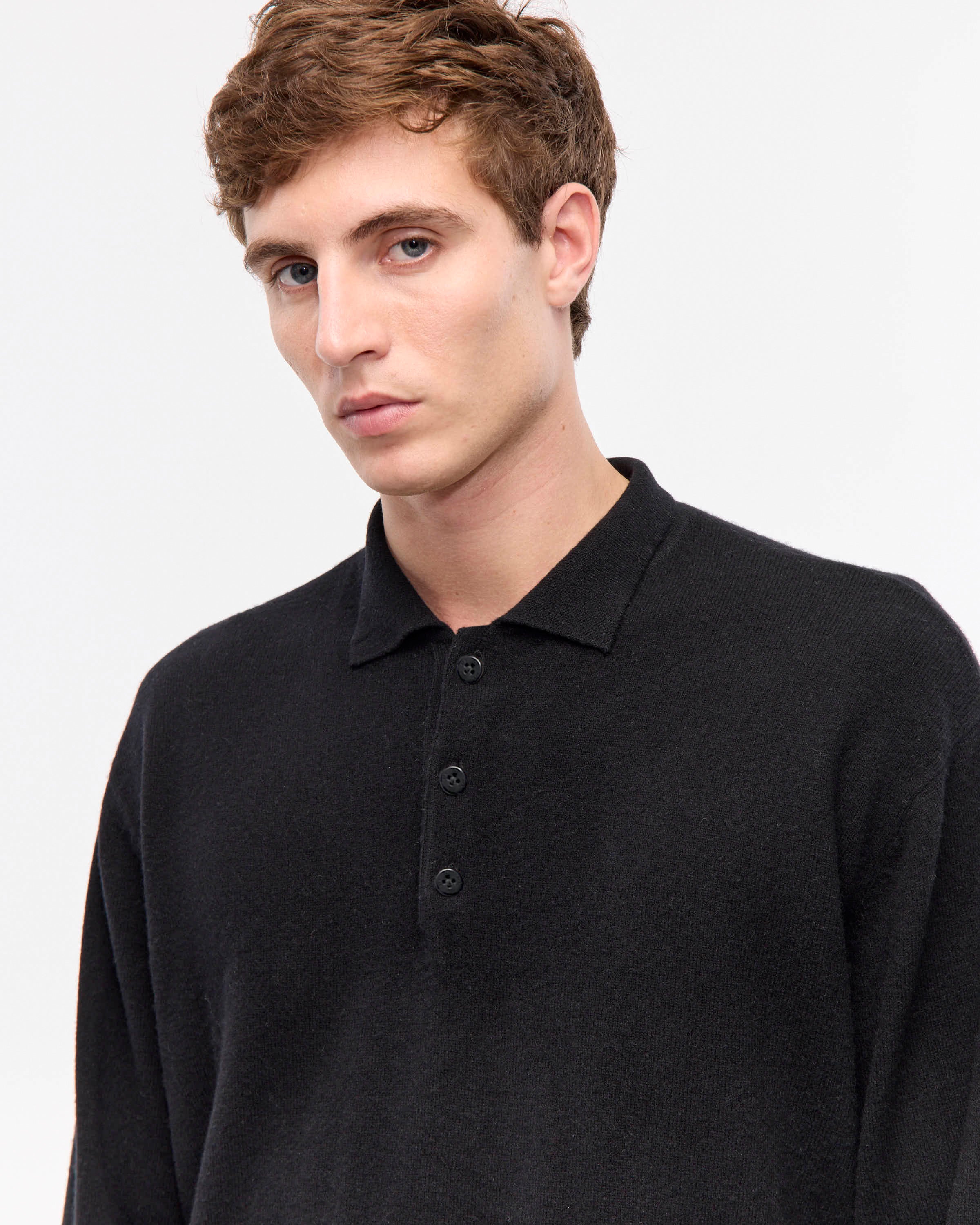 SWEATER POLO WOOL
