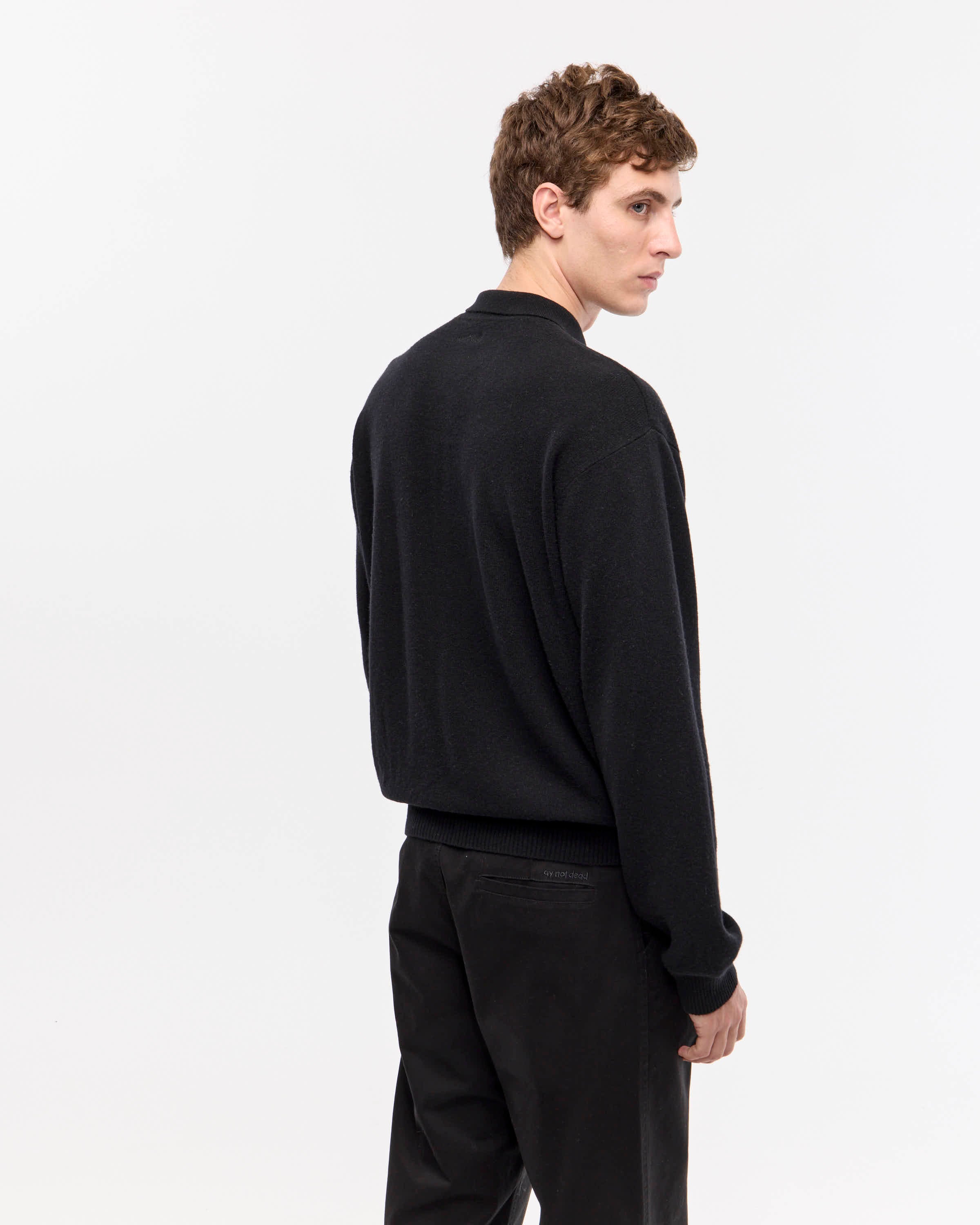 SWEATER POLO WOOL