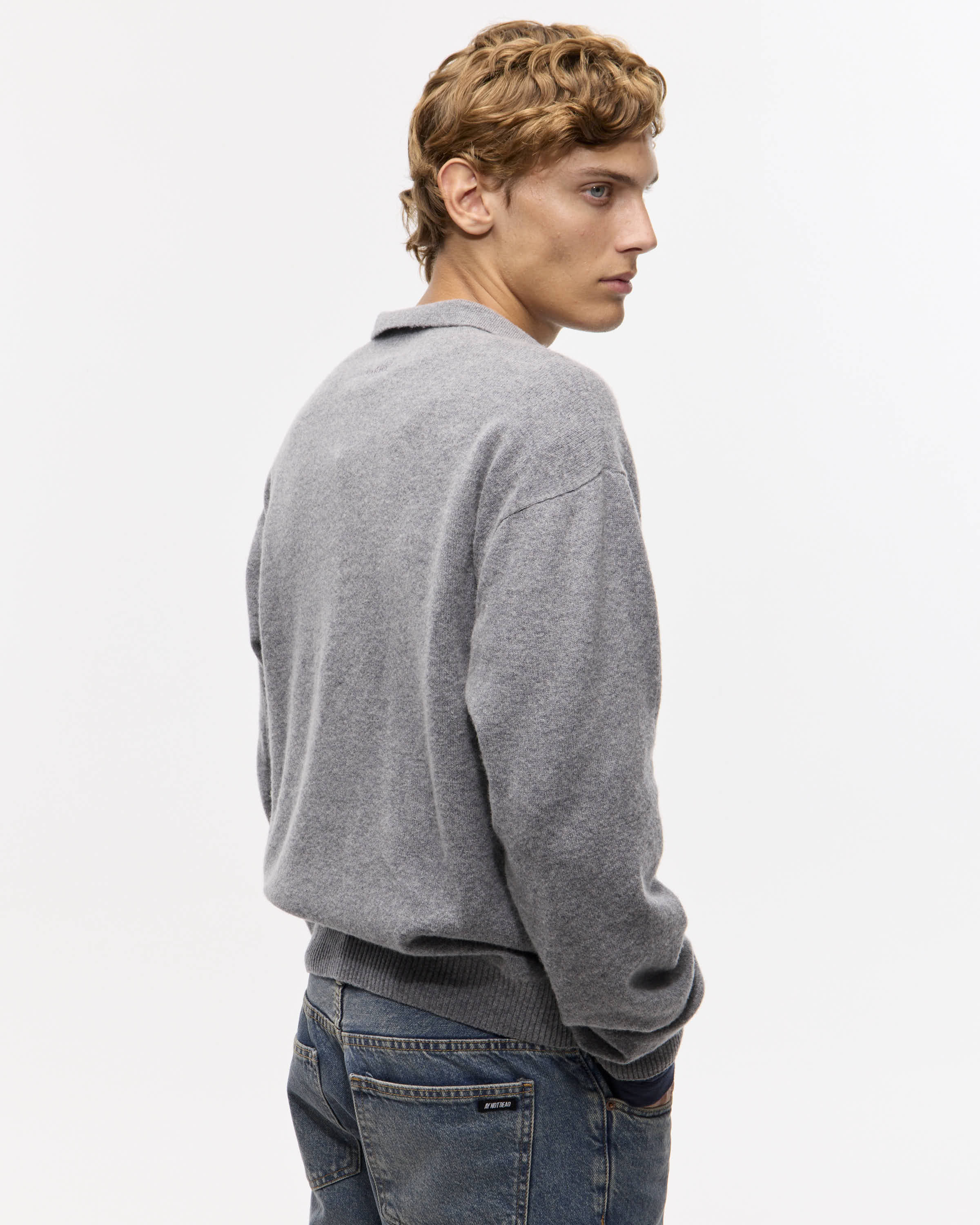 SWEATER POLO WOOL