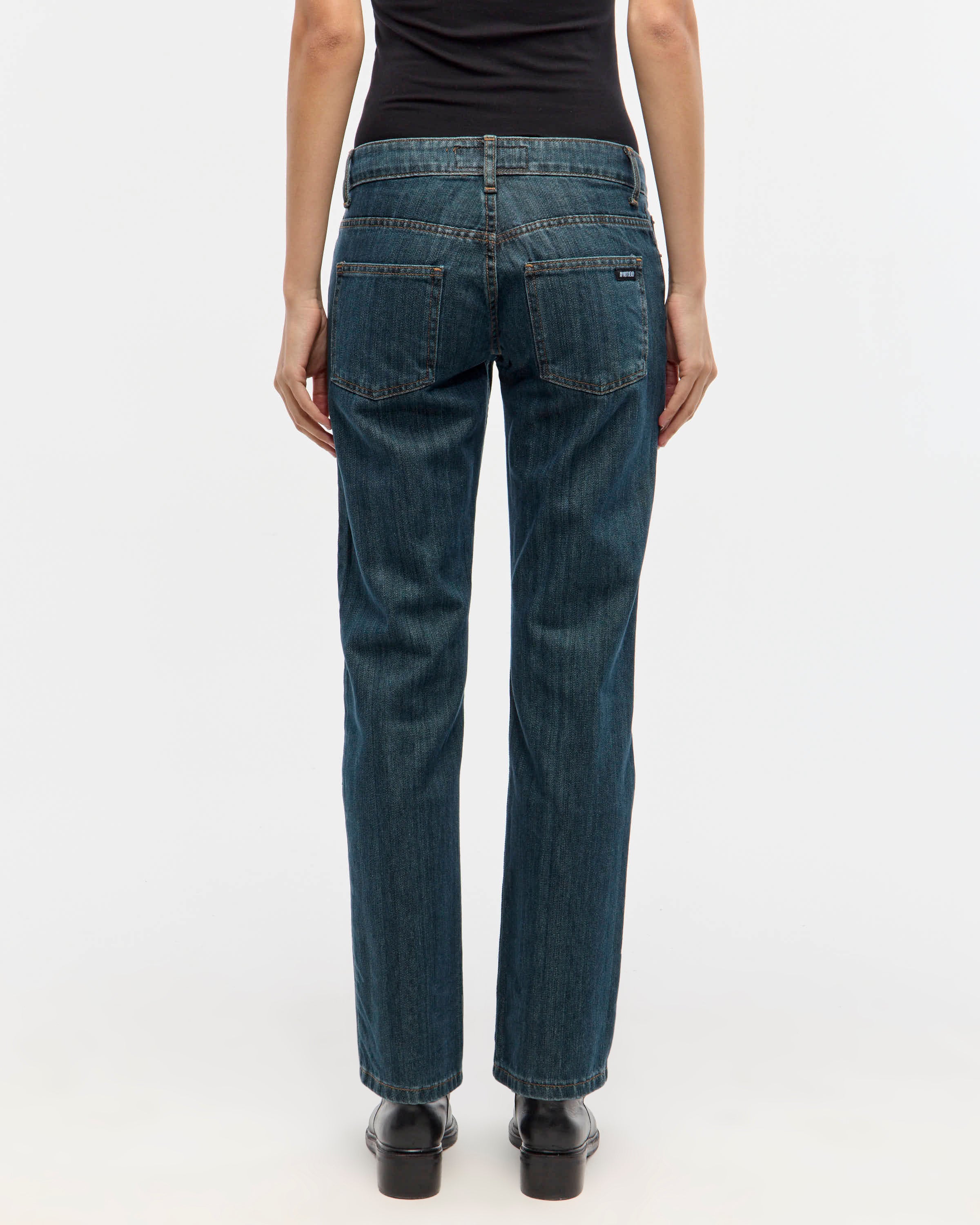 LOW STRAIGHT STAINED GREEN