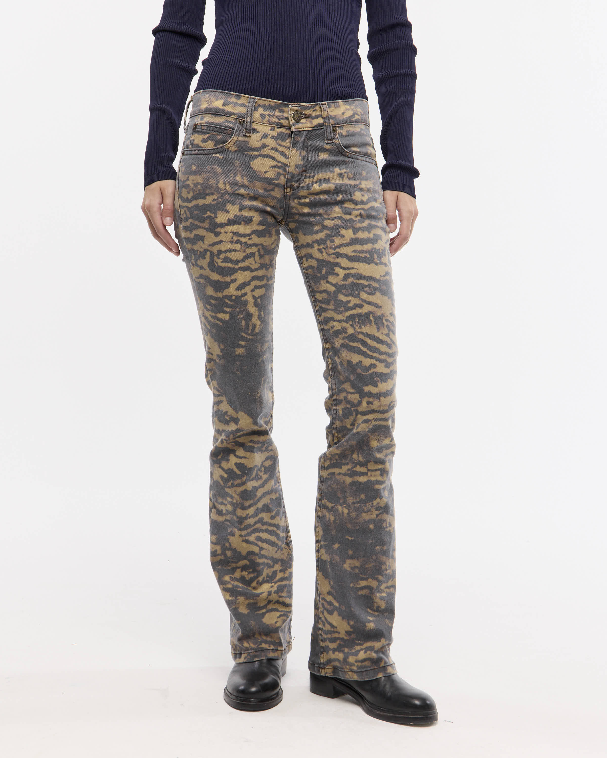 LOW BOOTCUT ZEBRA