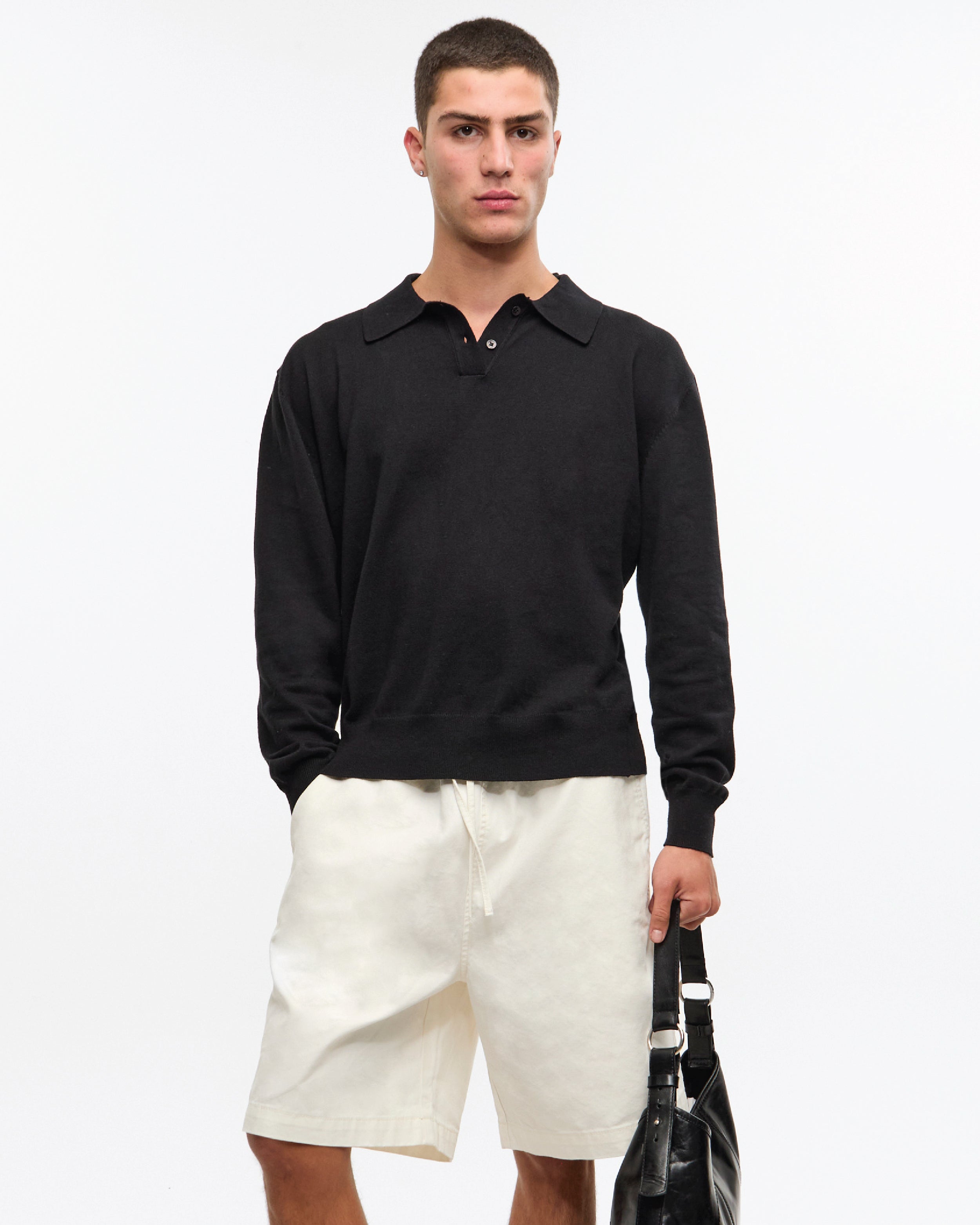 SWEATER POLO - Negro / M