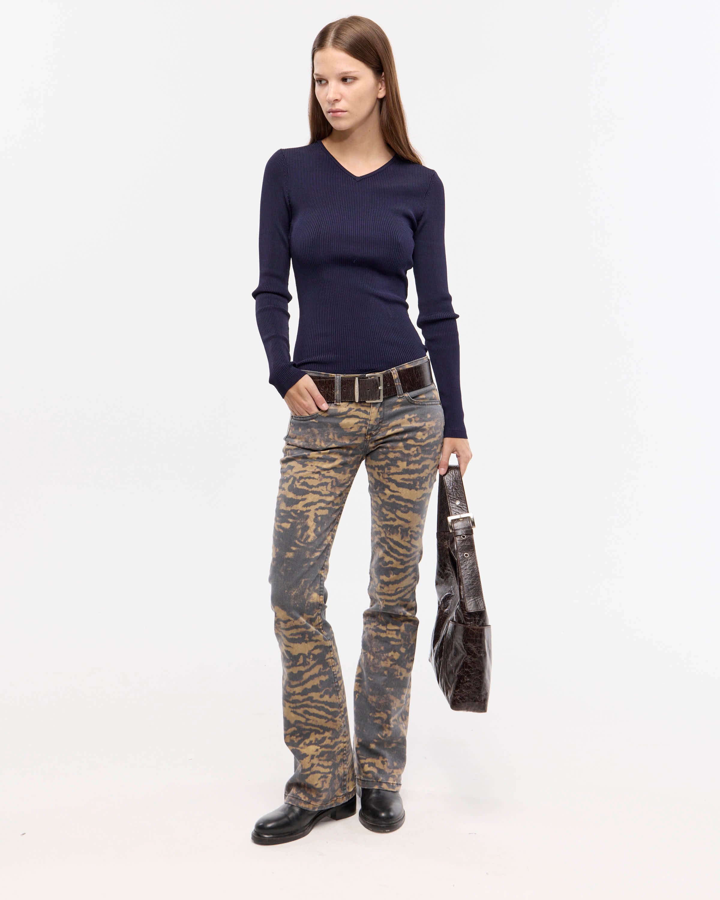LOW BOOTCUT ZEBRA