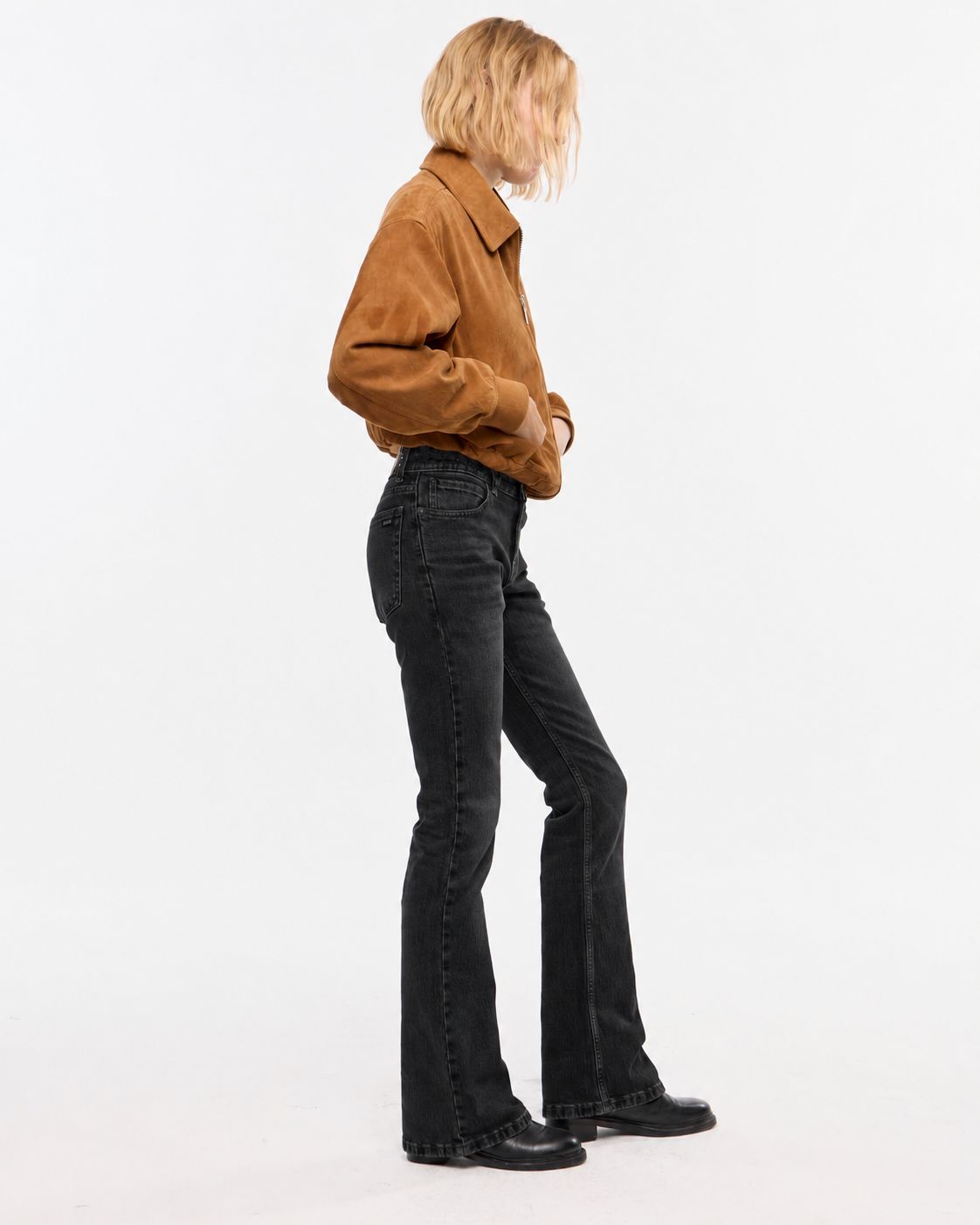 MID BOOTCUT GRIT BLACK