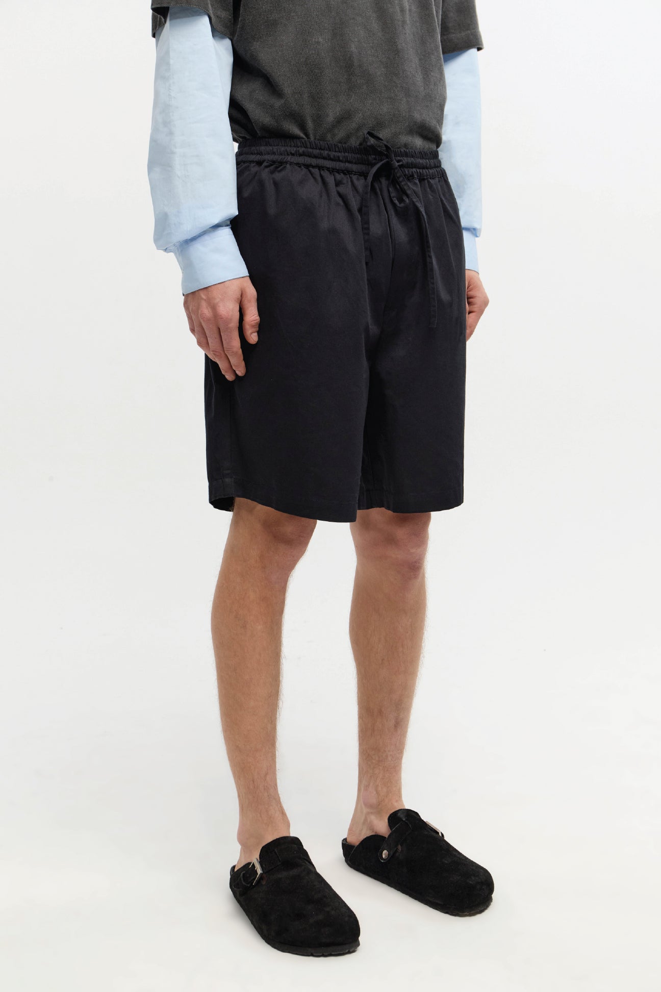 BERMUDA ELASTIC POPLIN