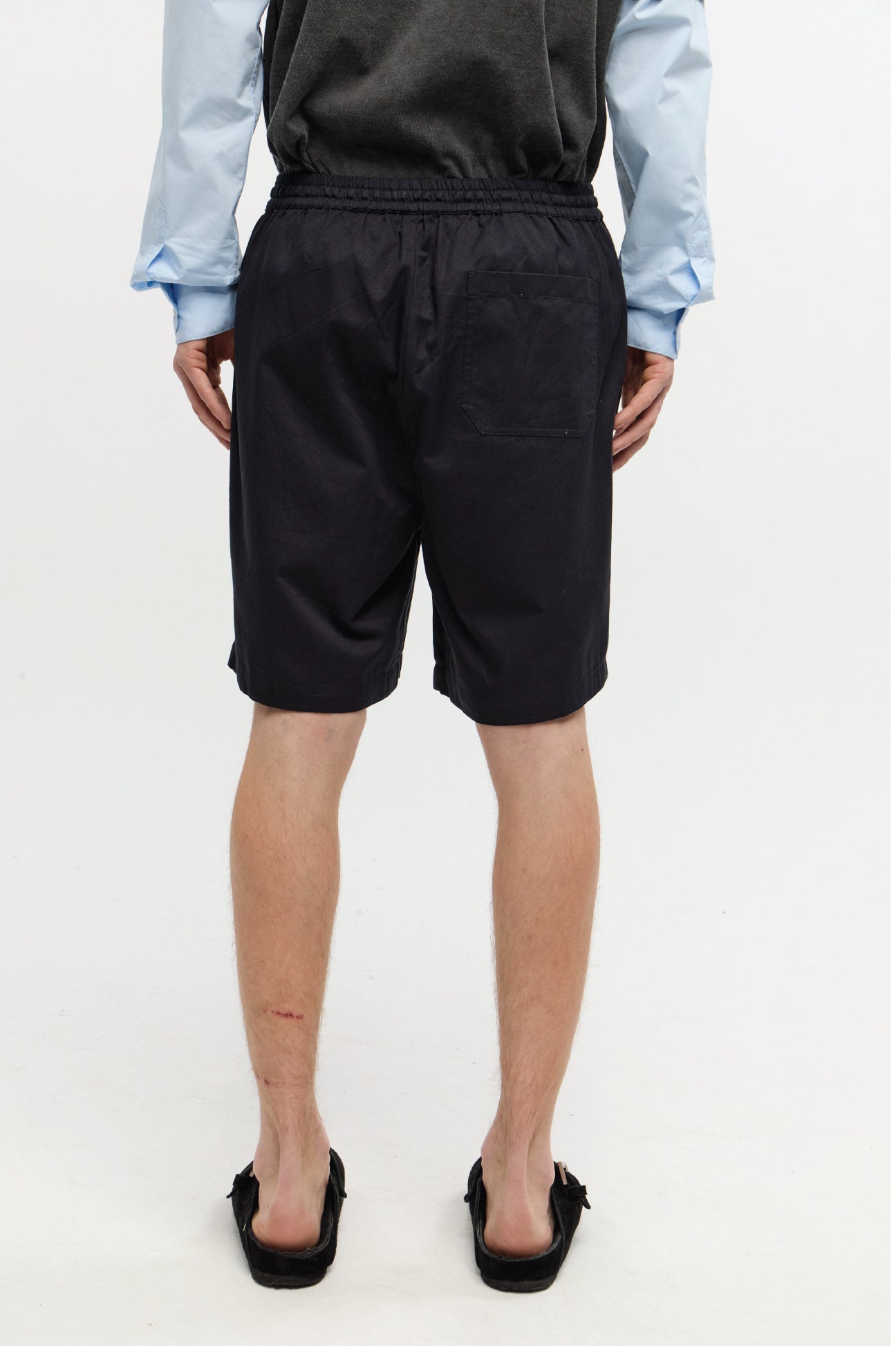 BERMUDA ELASTIC POPLIN