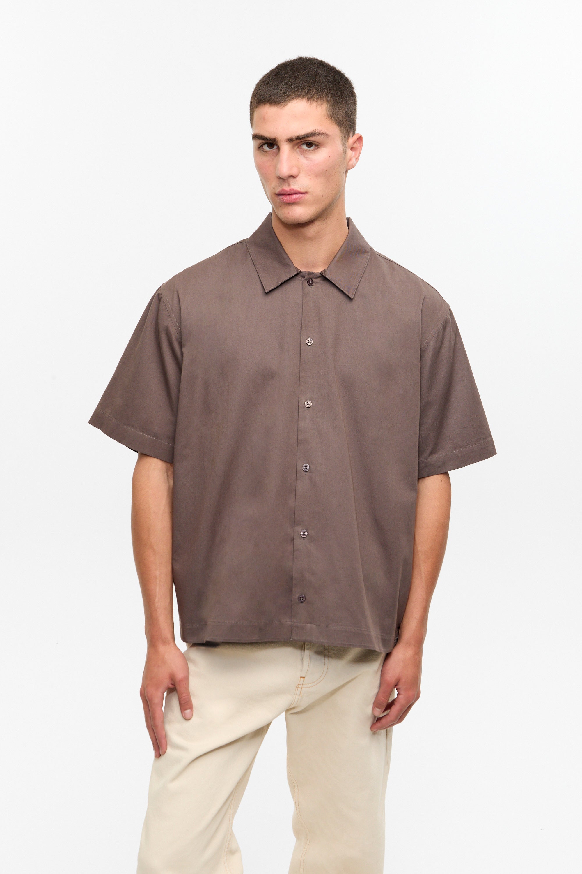 CAMISA MC POPLIN