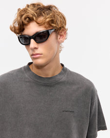 REMERA BOXY GASTADA - Gris / M