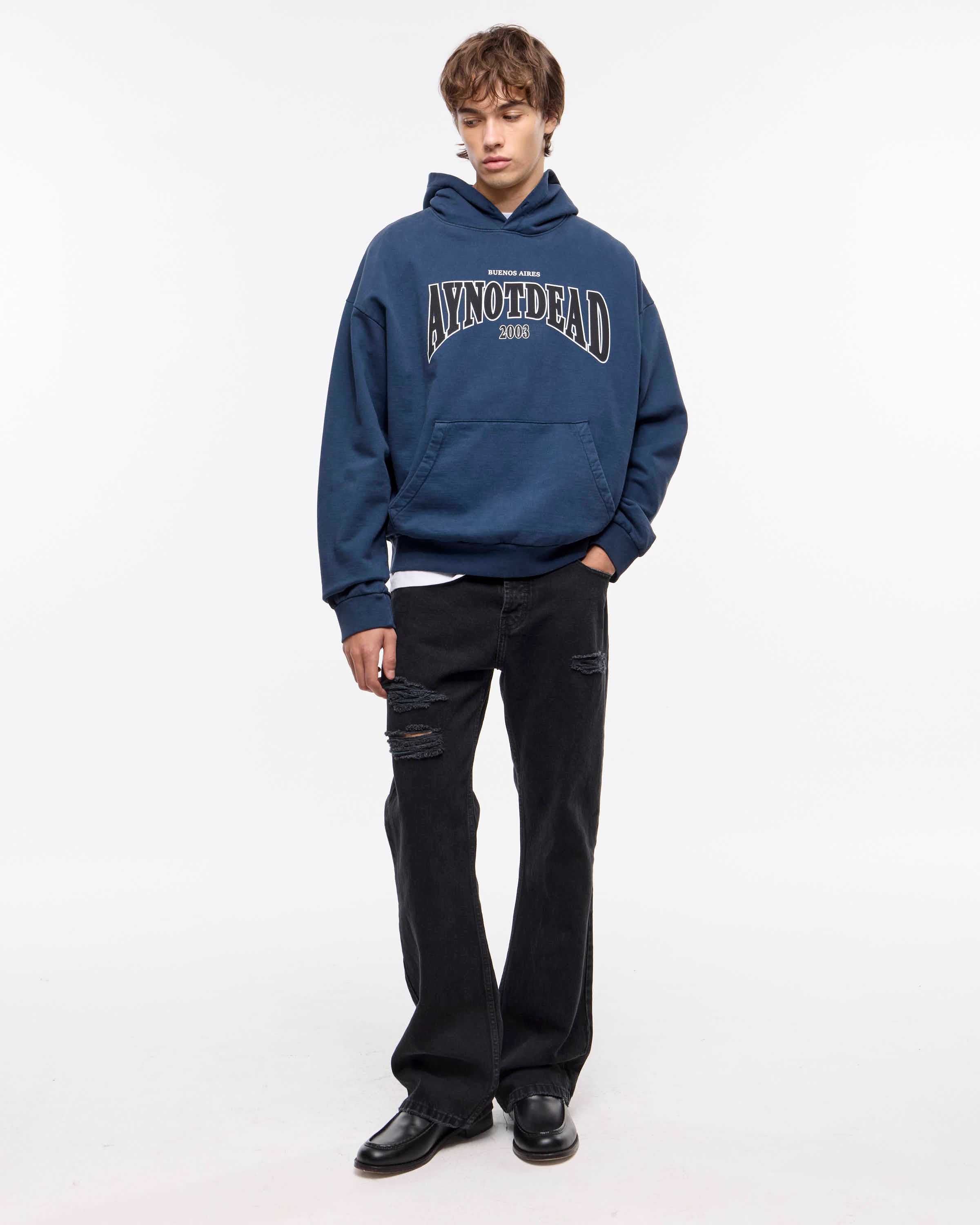 HOODIE COLLEGE - Marino / M