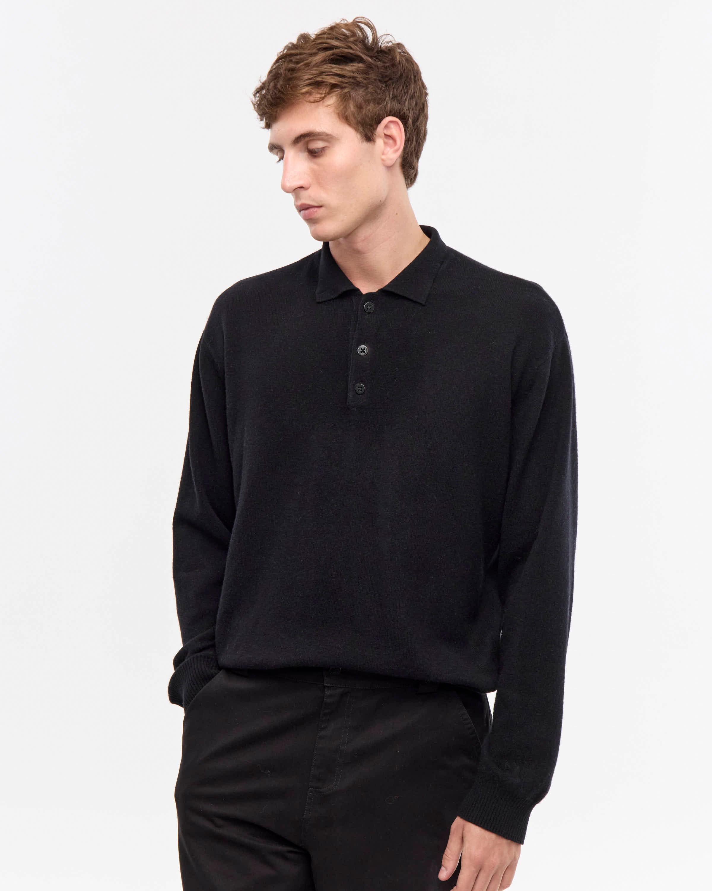 SWEATER POLO WOOL