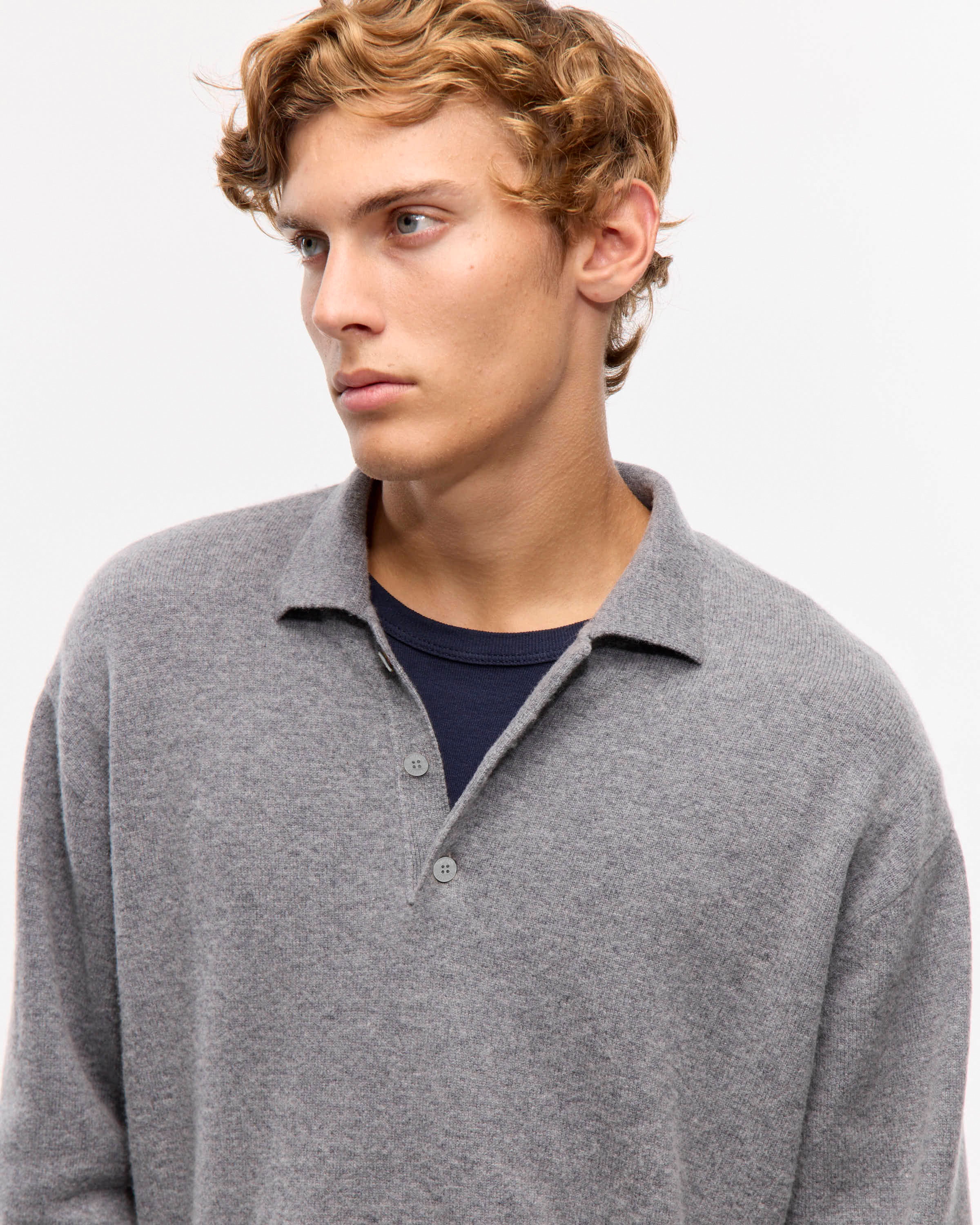 SWEATER POLO WOOL
