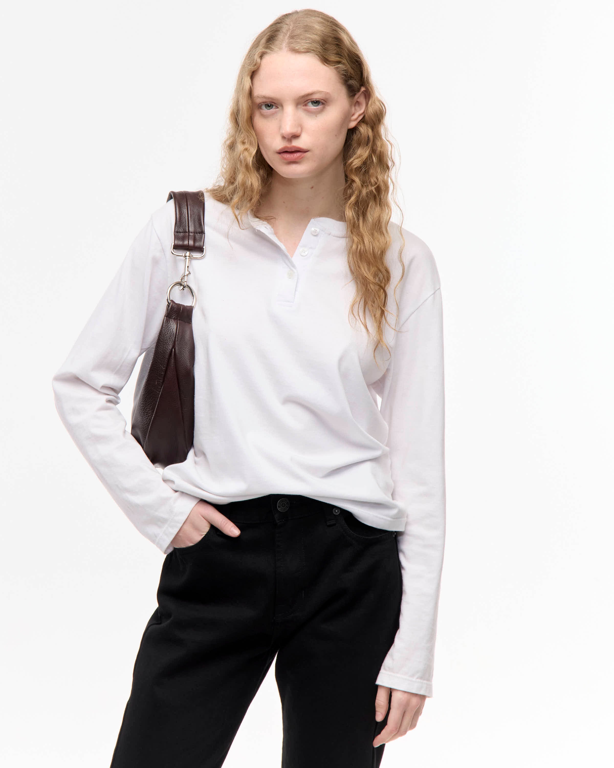 REMERA BOTONES BASIC - Blanco / M