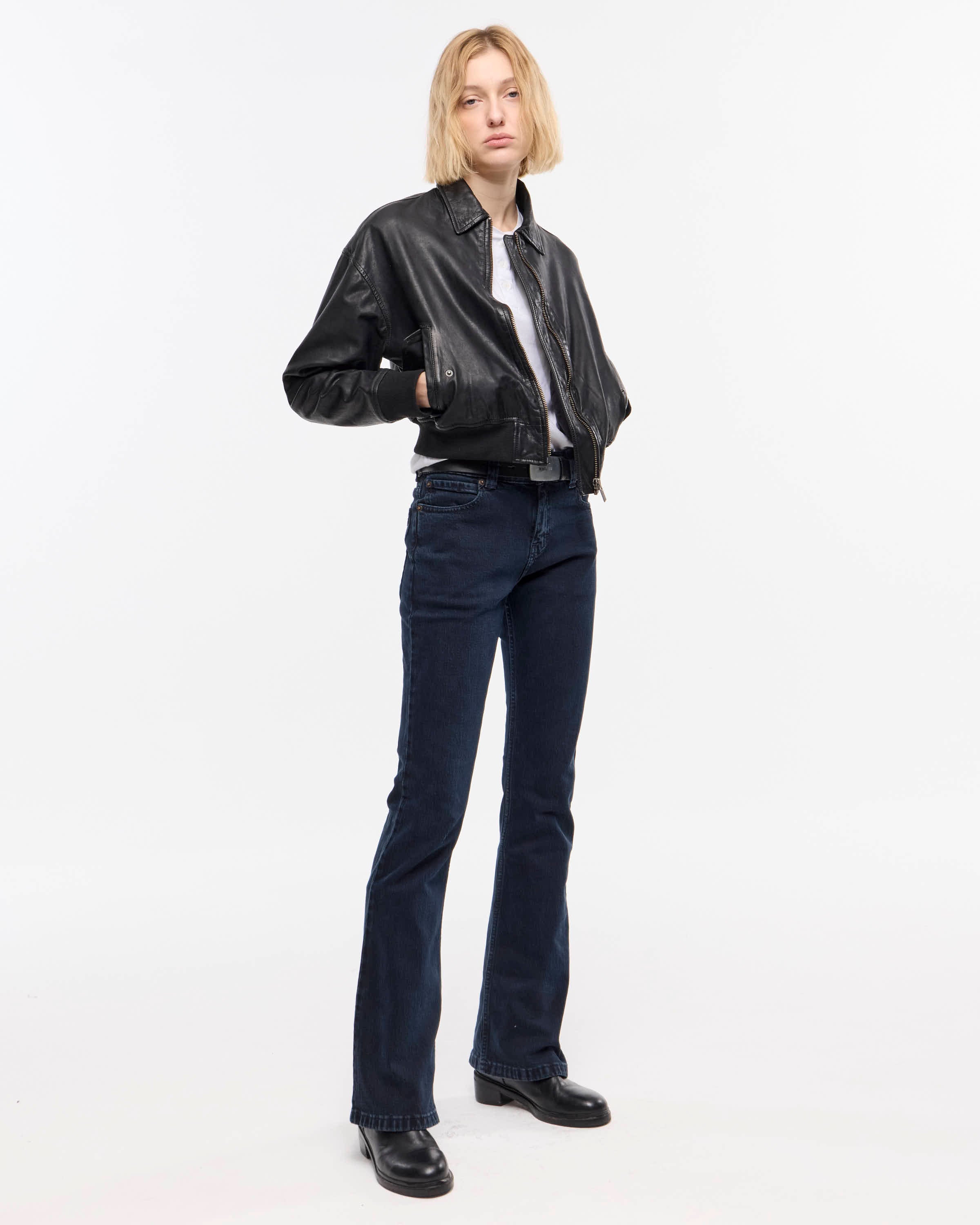 MID BOOTCUT BLUE BLACK - Rinsed / 24