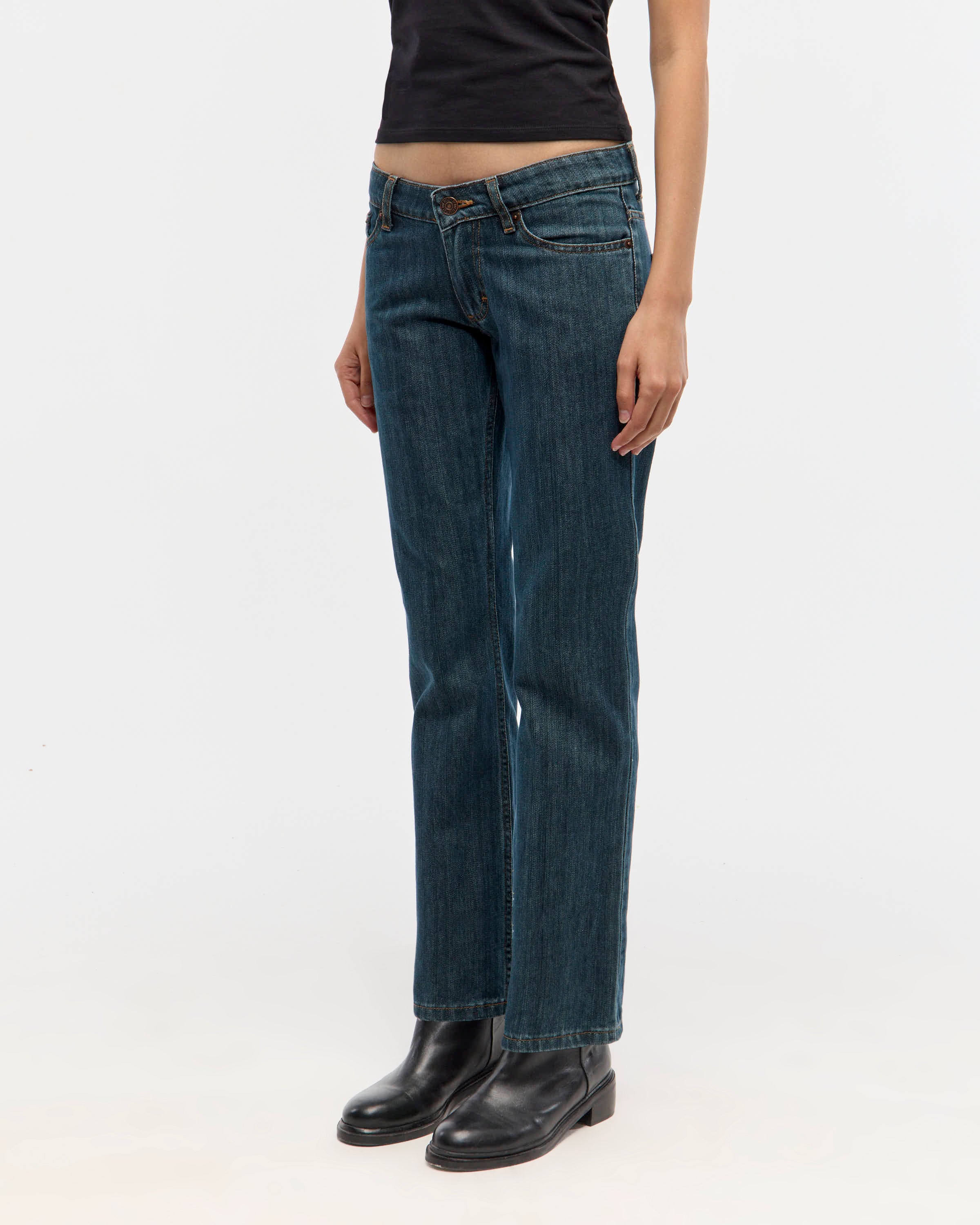 LOW STRAIGHT STAINED GREEN