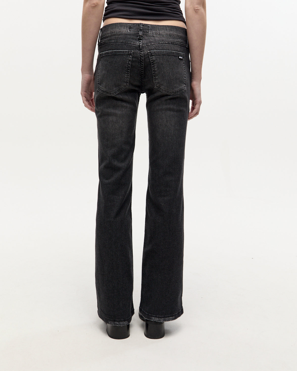 BOOTCUT LOW WORN BLACK