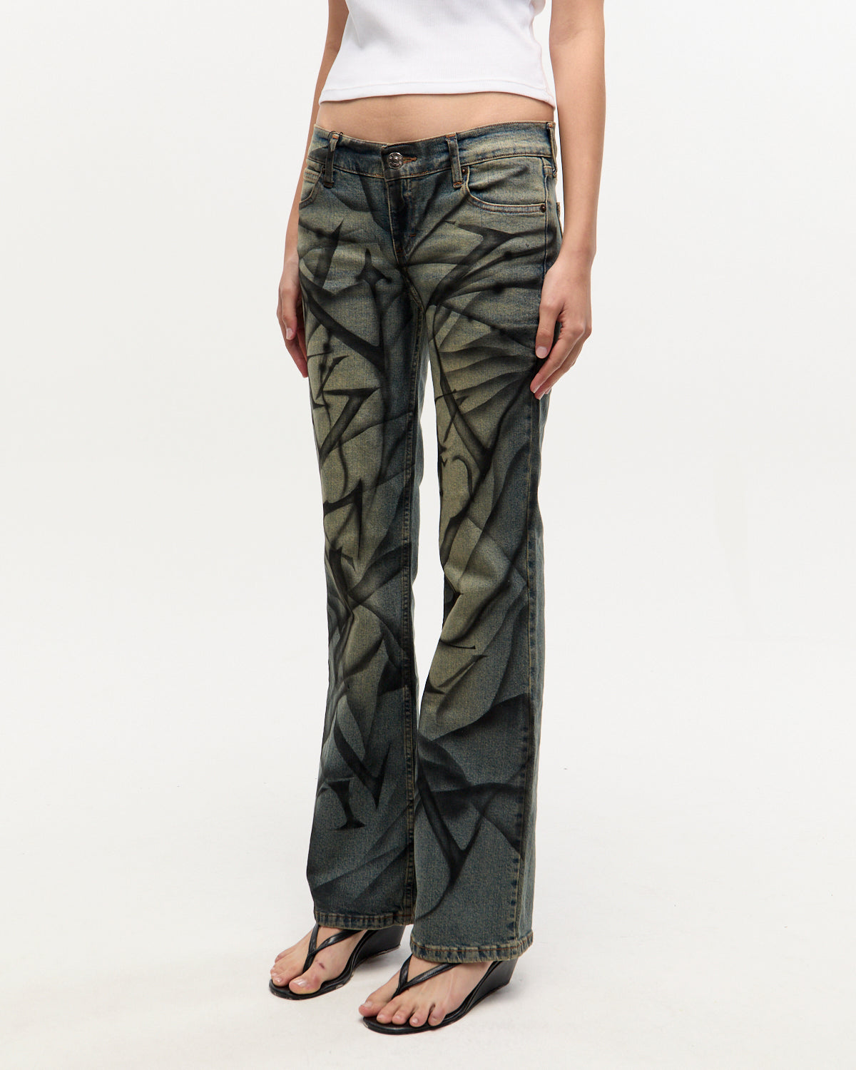 BOOTCUT AERO PRINT