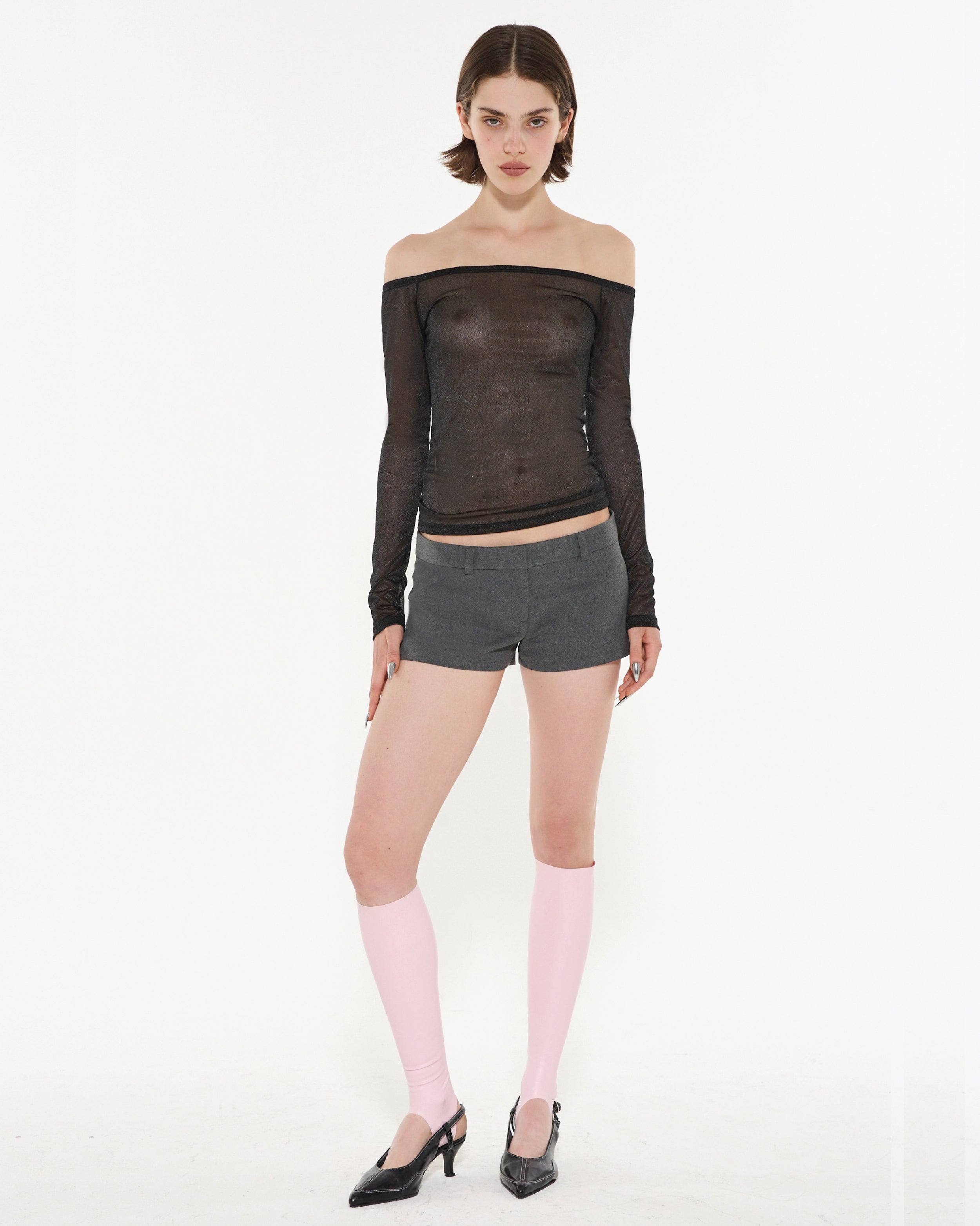MINI SHORT SASTRERO - Gris / S
