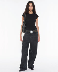 WIDE WASTED BLACK - Worn Black / 26