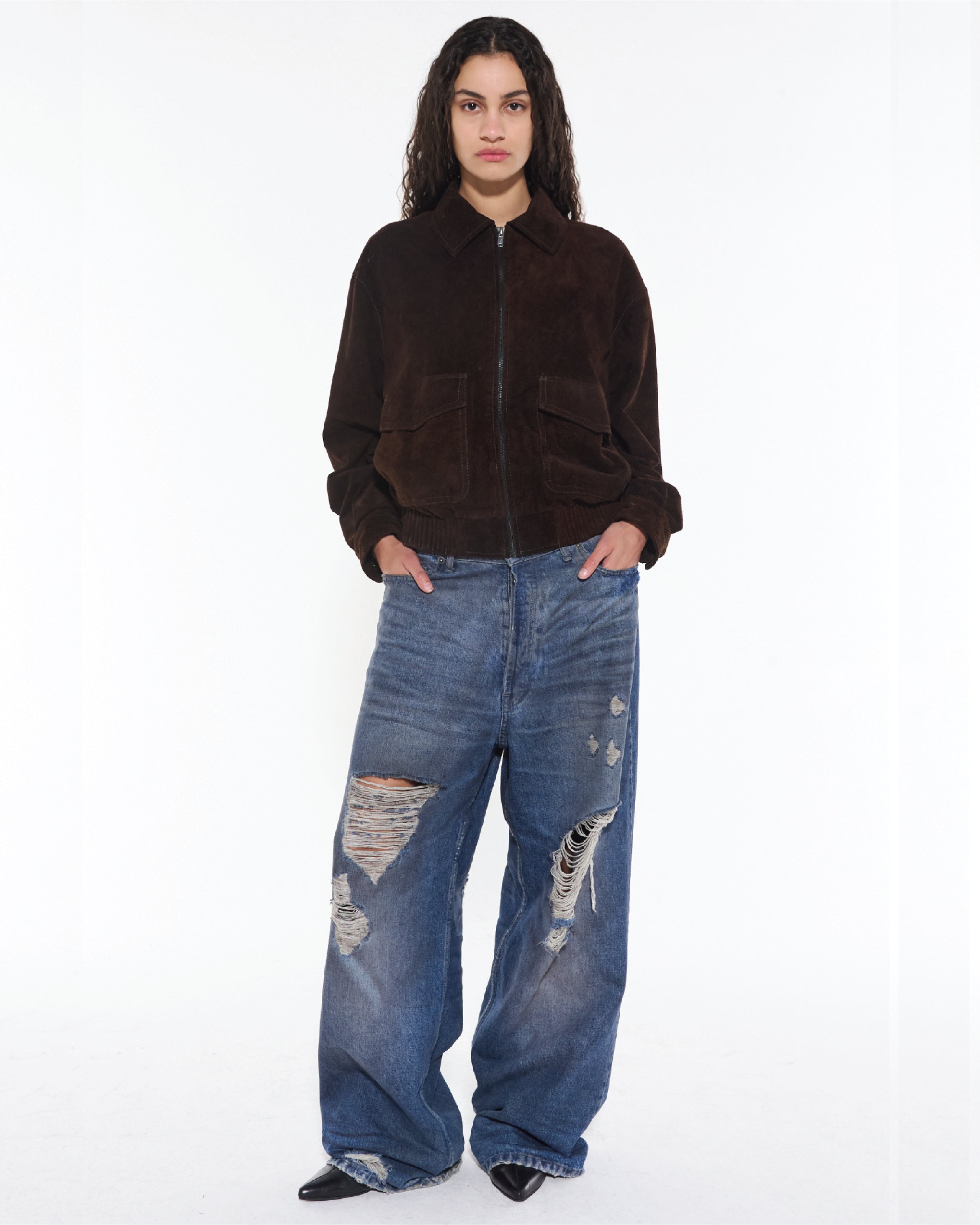 WIDE BROKEN DARK BLUE - Deep Blue / 26