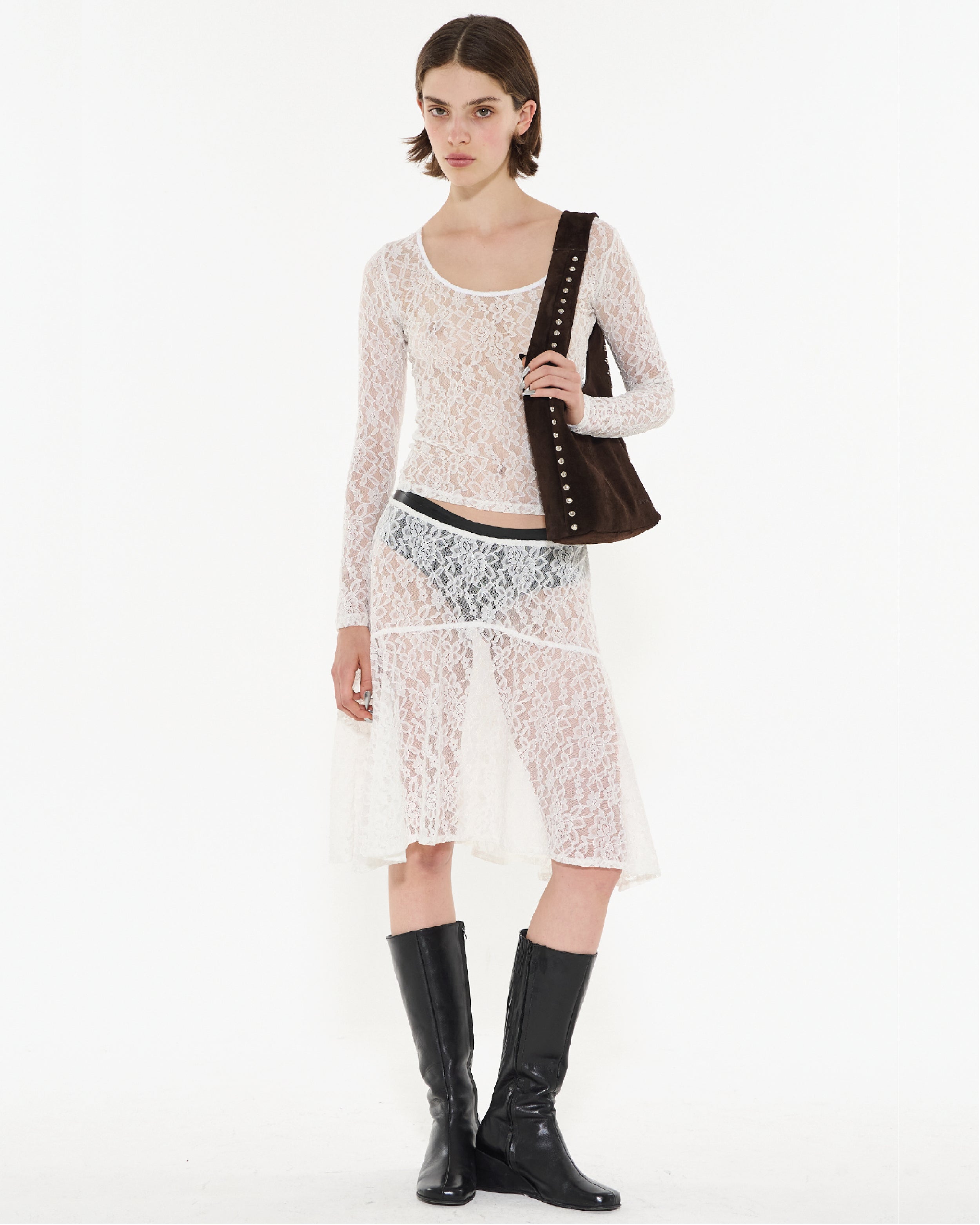 FALDA MIDI LEXI - Blanco / M