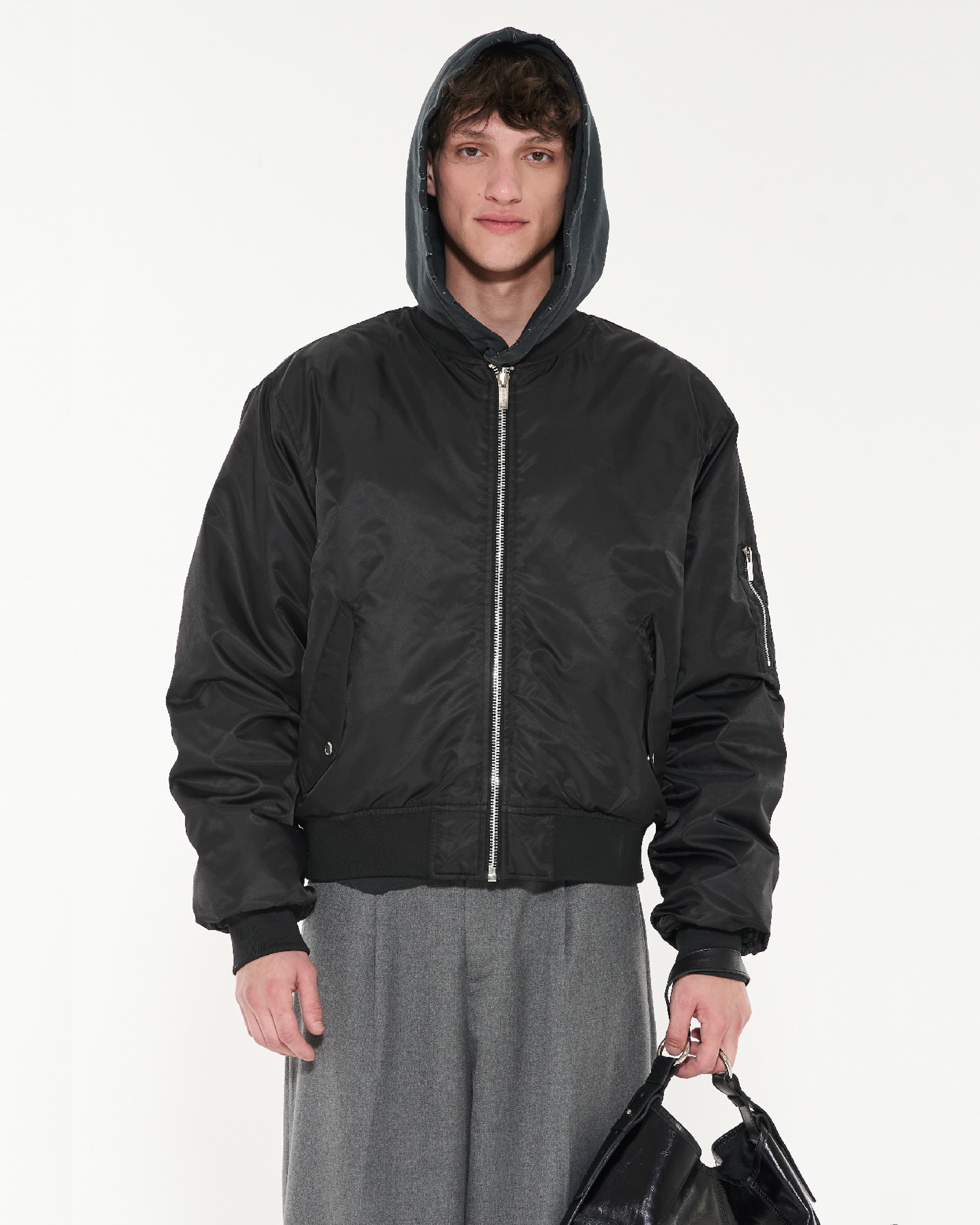 BOMBER AYND REVERSIBLE - Negro / S