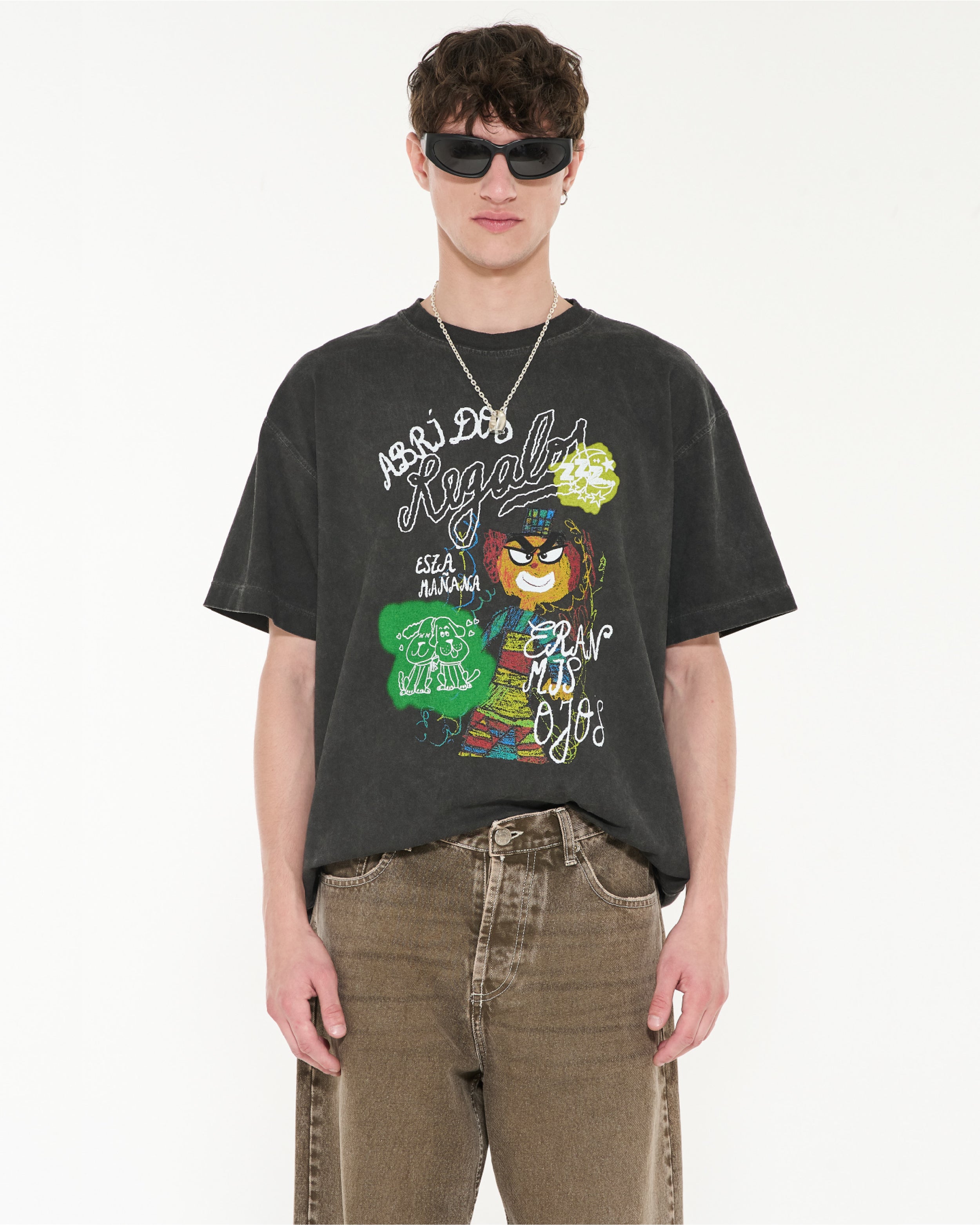 REMERA OJOS - Negrido / S