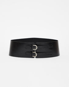 CINTURON JOSEPH - Negro Brillante / U