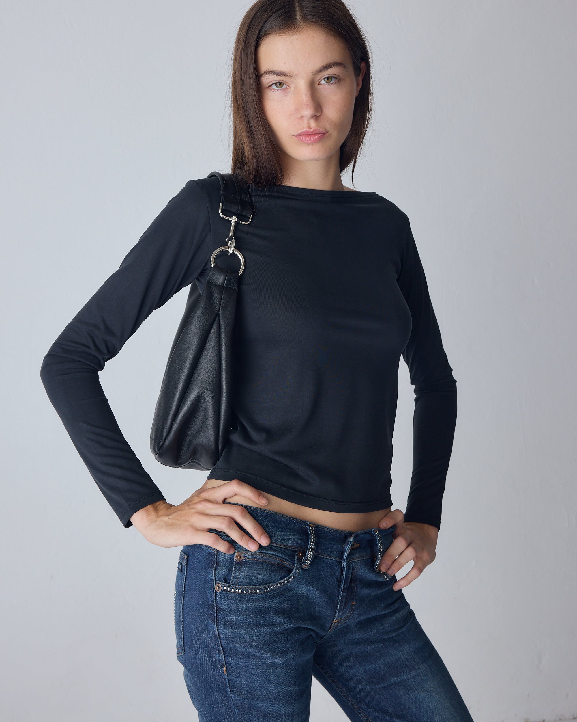 TOP BOTE AGNES - Negro / S