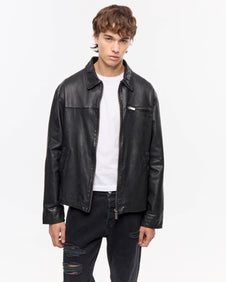 CAMPERA IGGY CUERO - Negro / M