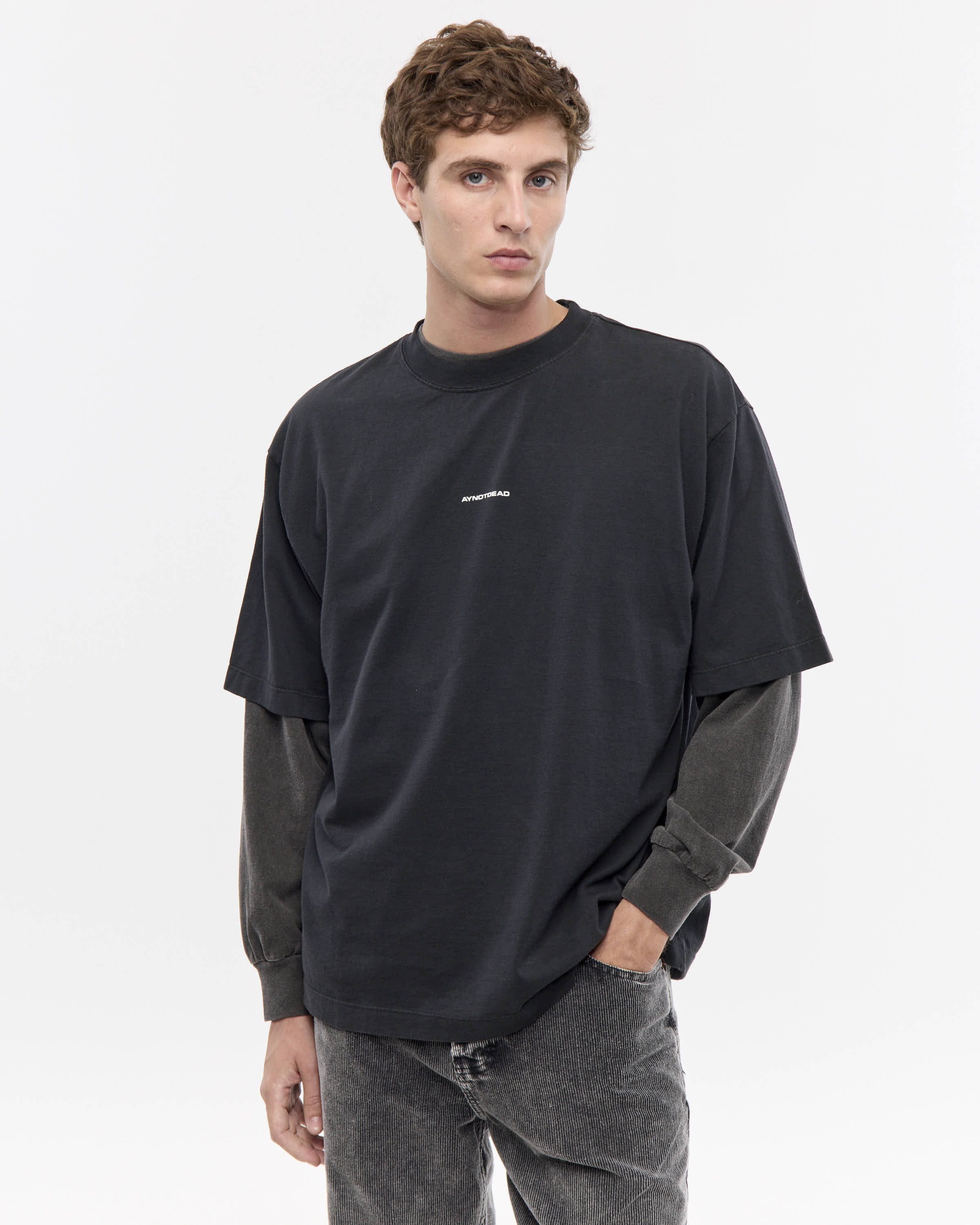 REMERA OVER PESADA - Negro / M