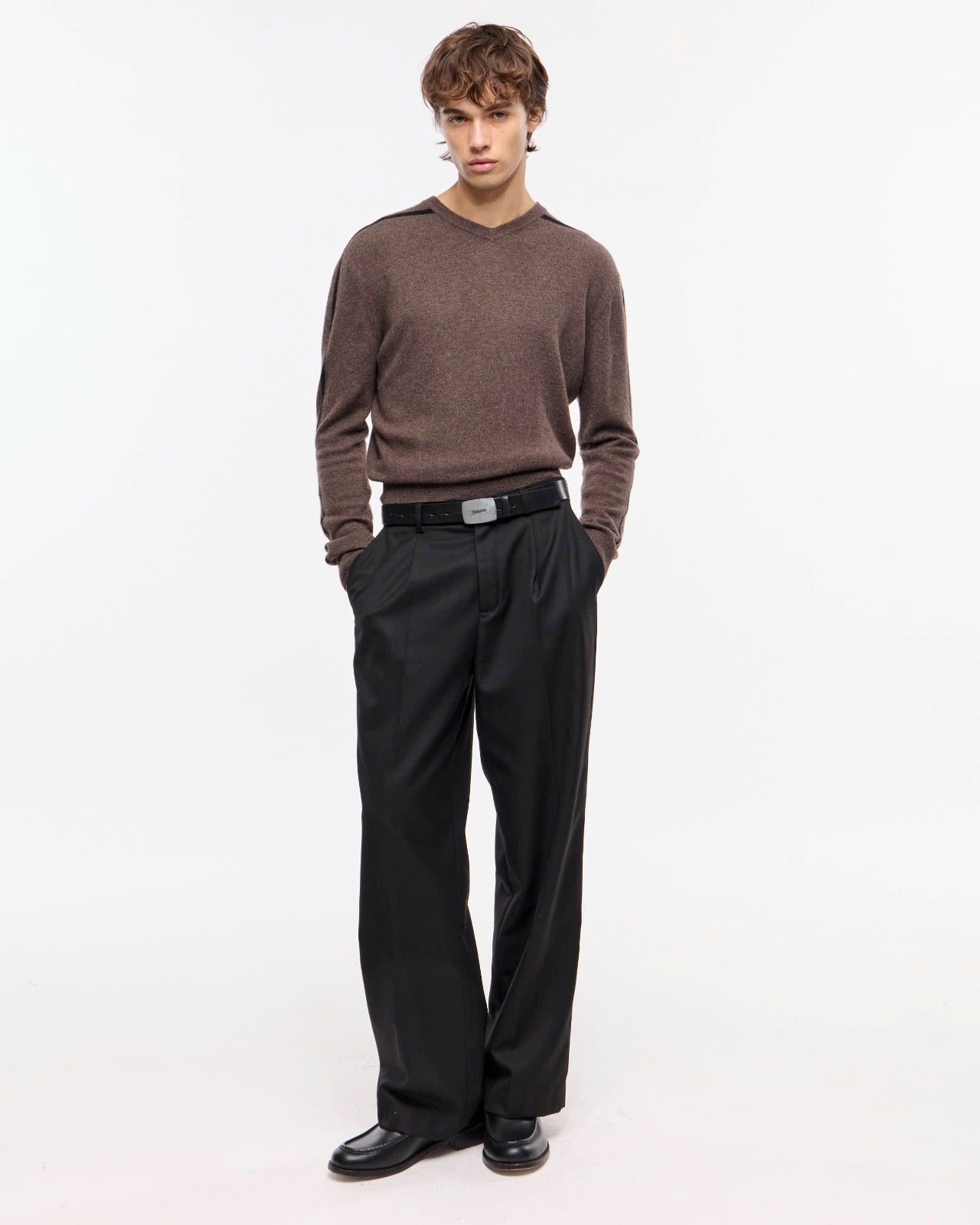 PANTALON WIDE SASTRERO - Negro / M