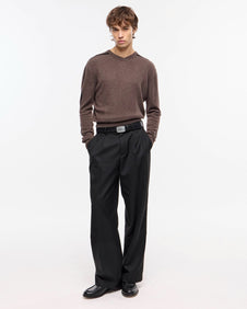 PANTALON WIDE SASTRERO - Negro / S