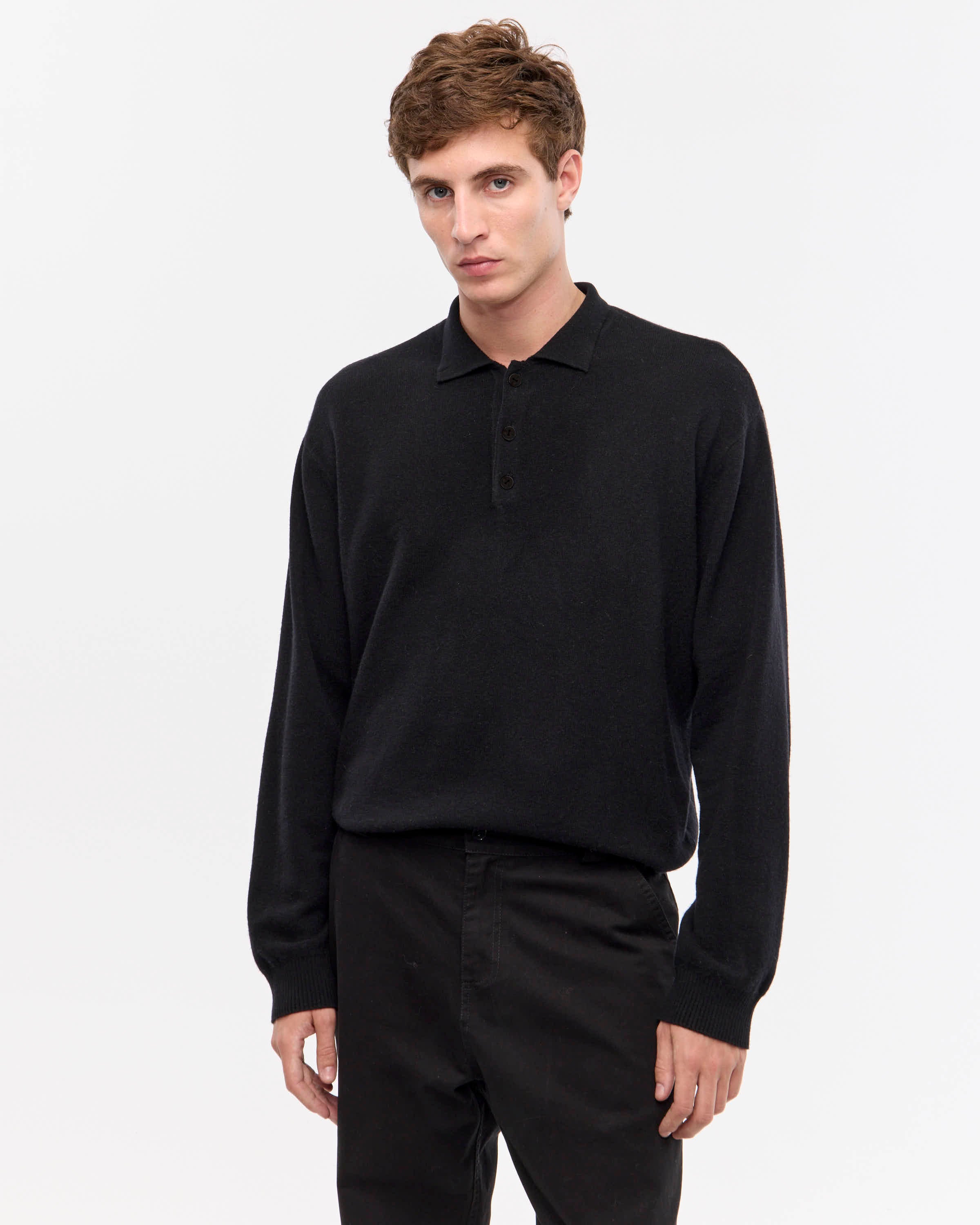 SWEATER POLO WOOL