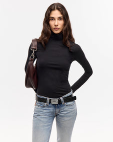 POLERA SILKY - Negro / M