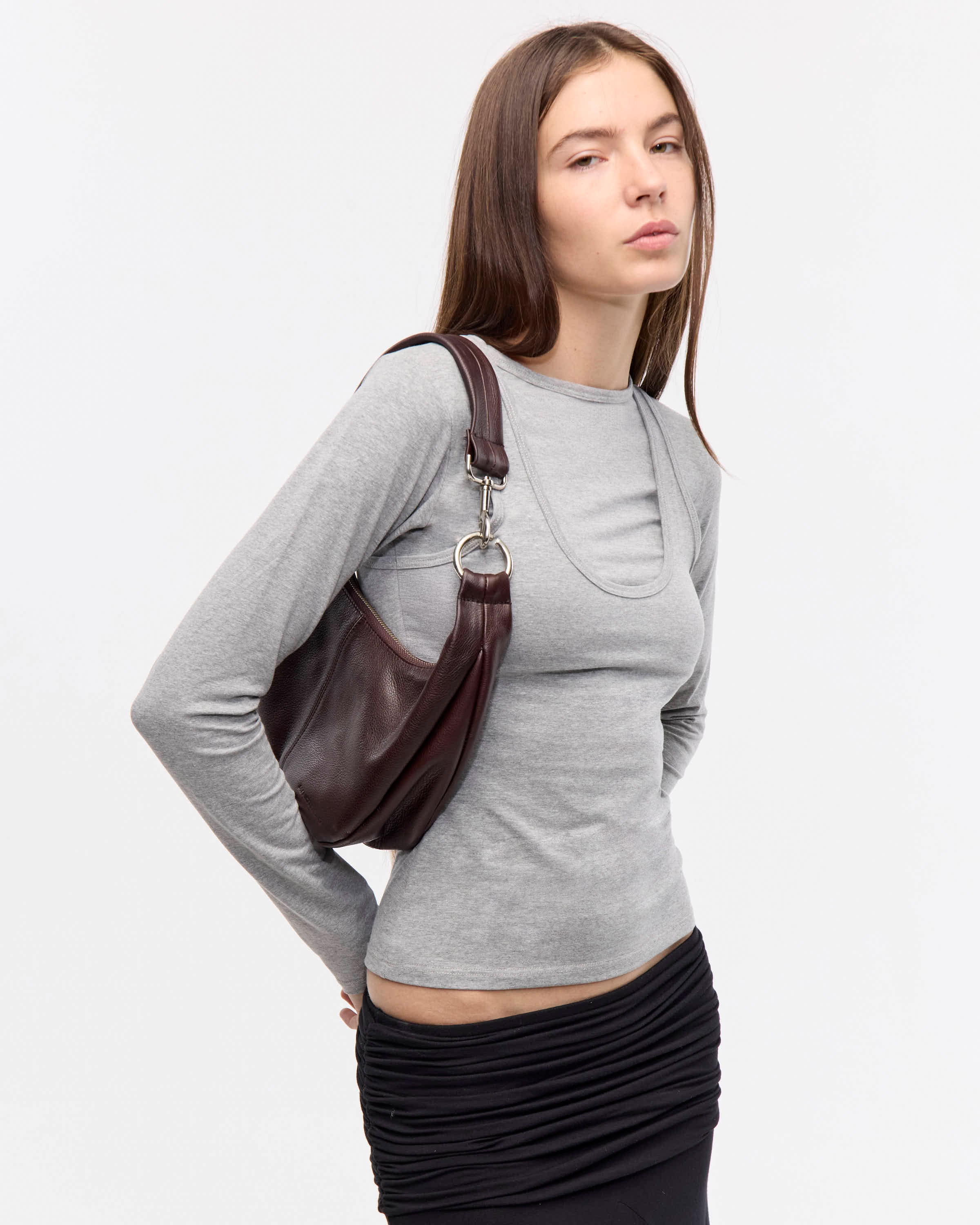 TOP SUPERPOSICION SILKY - Gris Mel / M