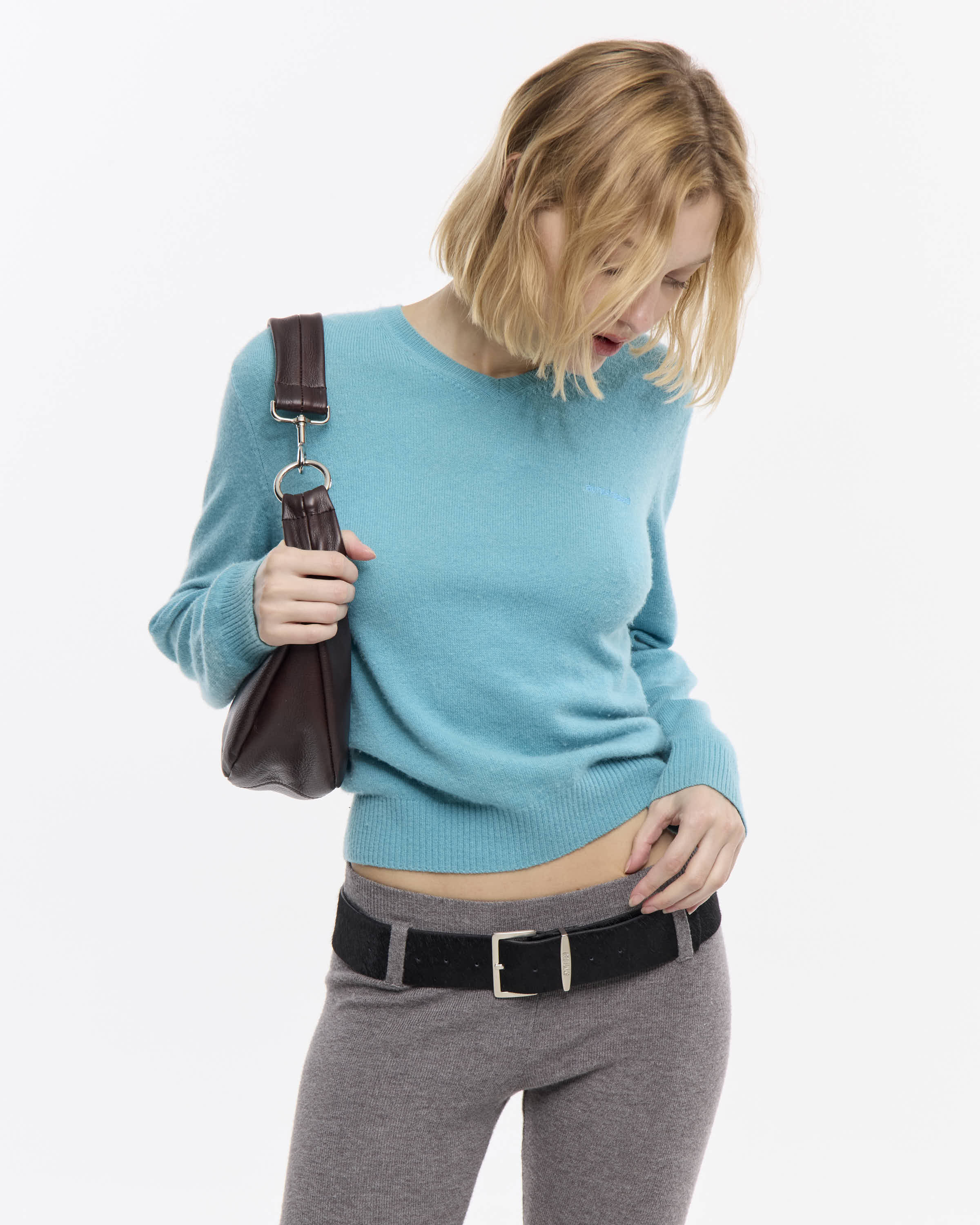 SWEATER CLASSIC V - Turquesa / L