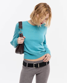 SWEATER CLASSIC V - Turquesa / L