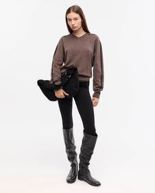 SWEATER V MERINO - Marron / M