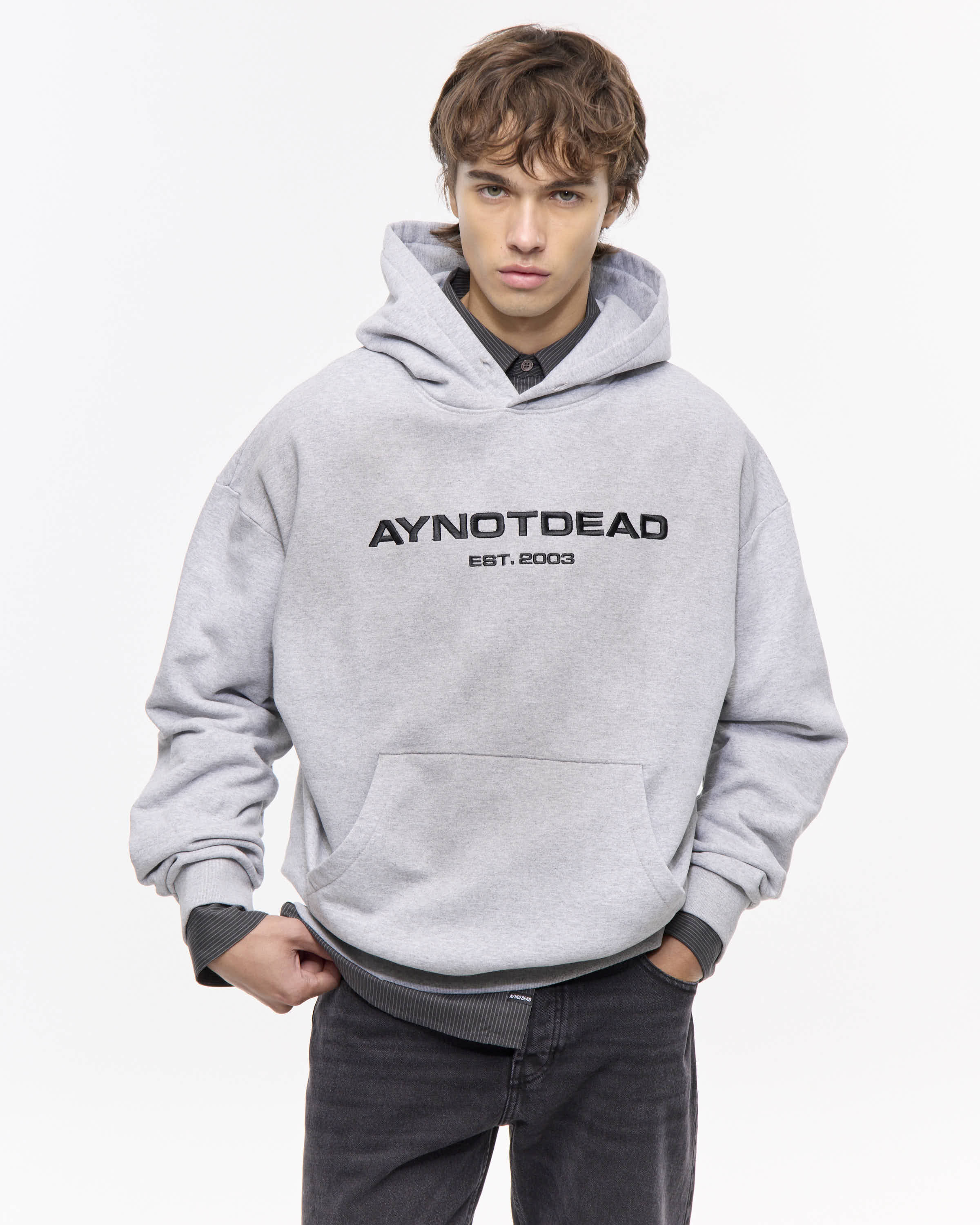 HOODIE AYND - Gris Mel / S