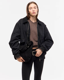 BOMBER CANVAS - Negro / M