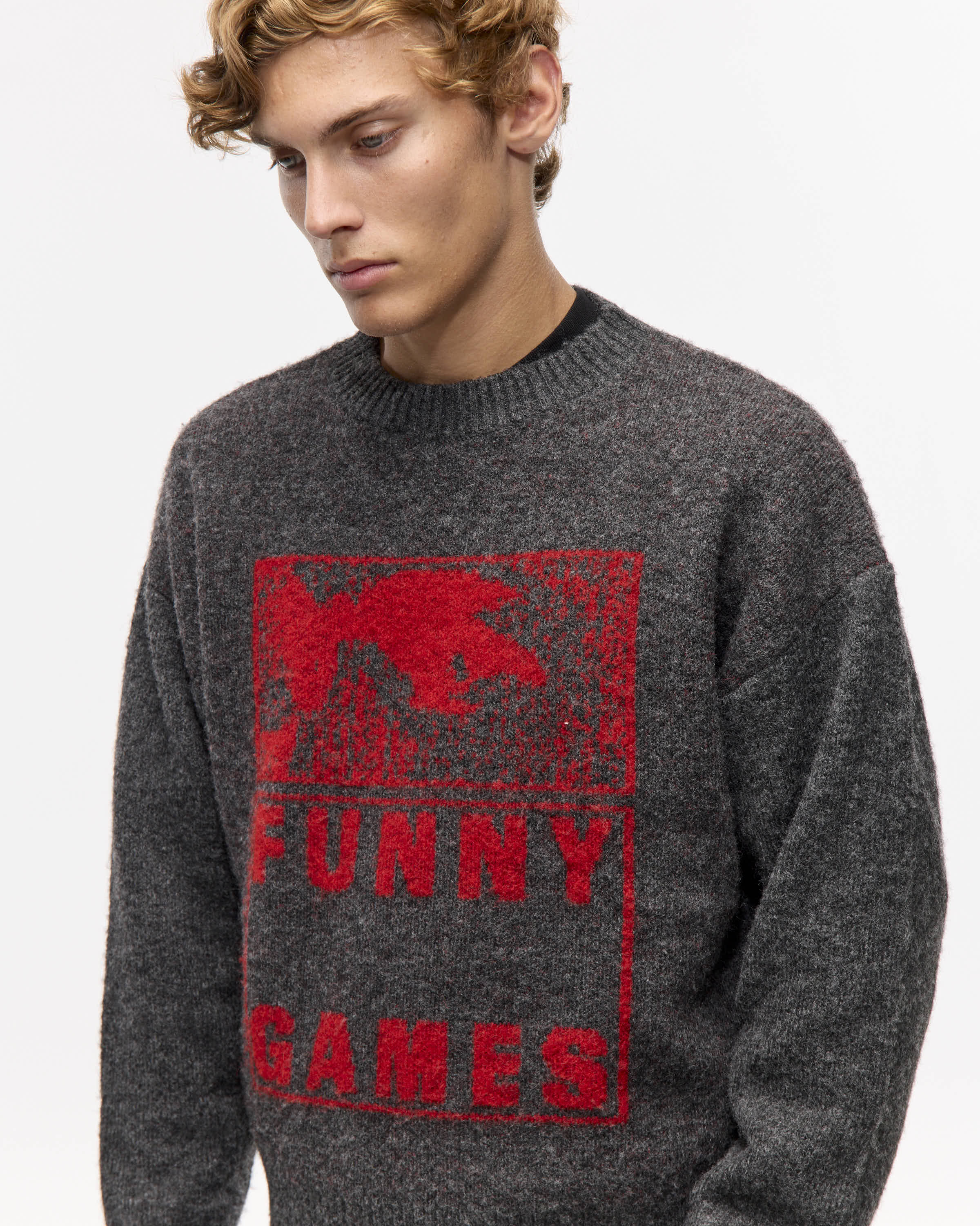 SWEATER FUNNY GAMES - Gris / M