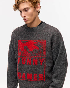 SWEATER FUNNY GAMES - Gris / M
