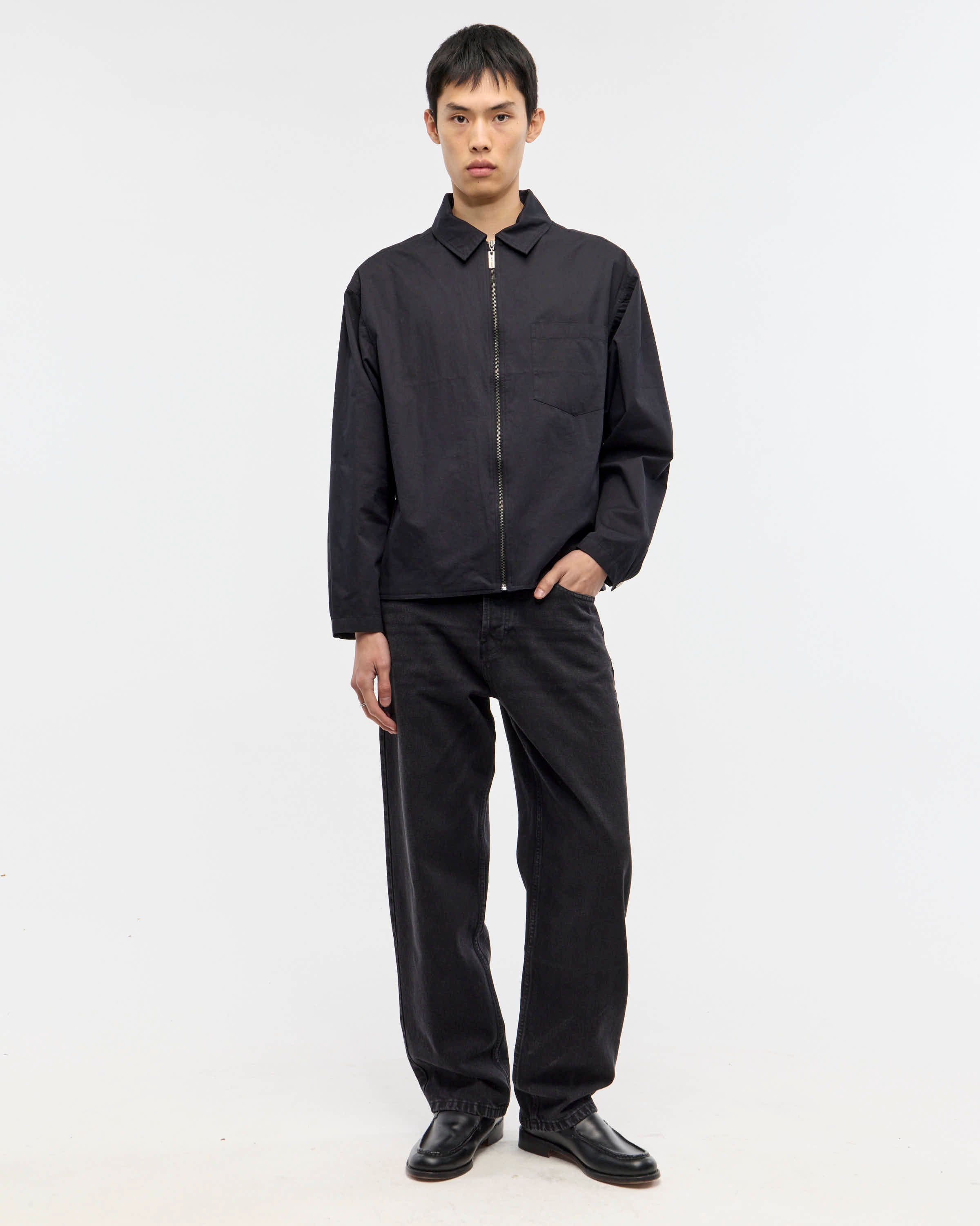LOOSE WASTED BLACK - Worn Black / 28