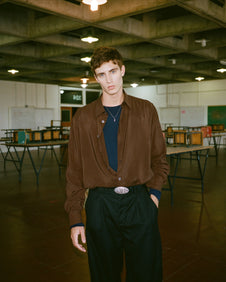 CAMISA CUPRO - Marron / M