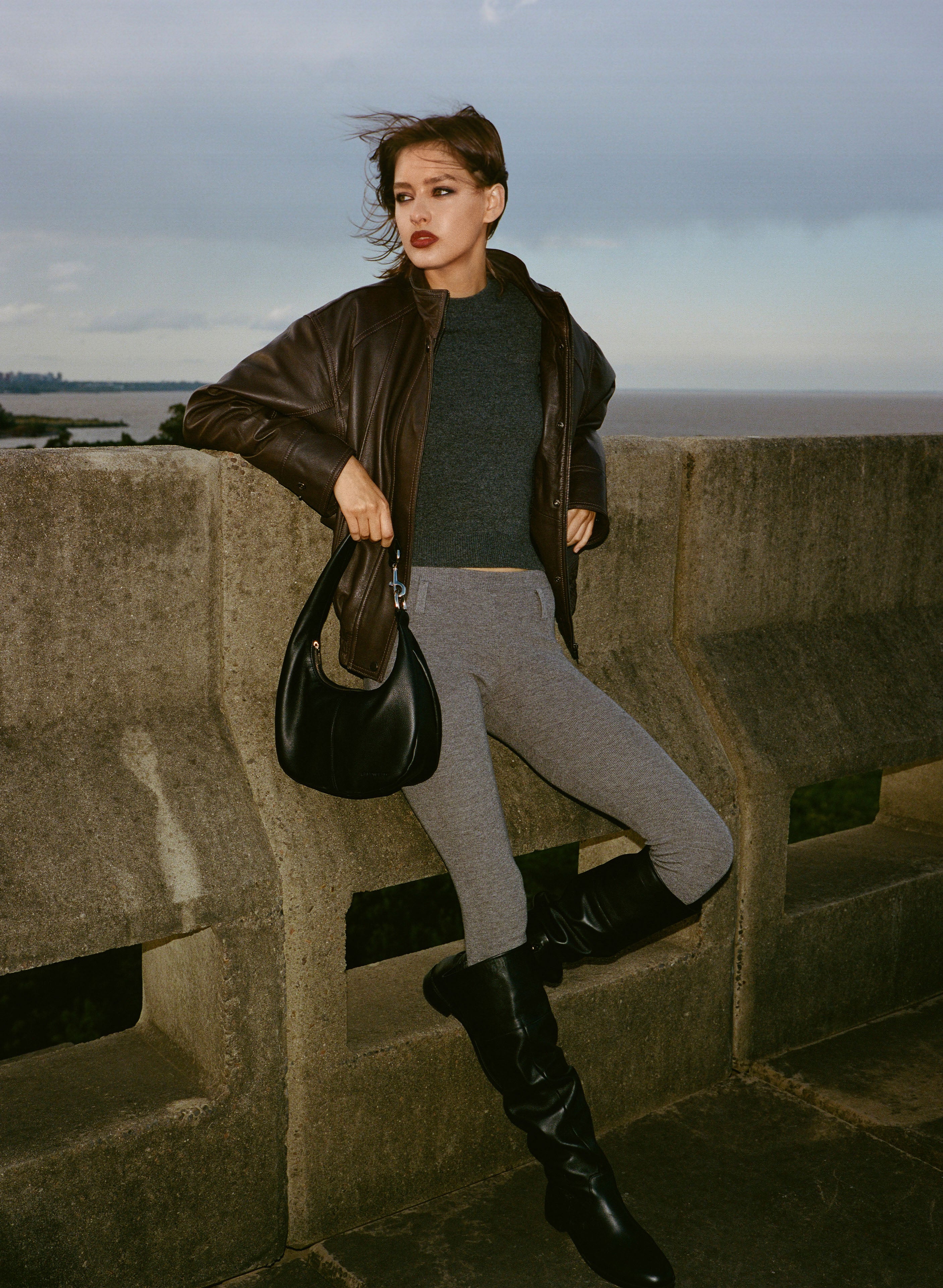 CALZA WOOL - Gris Mel / M