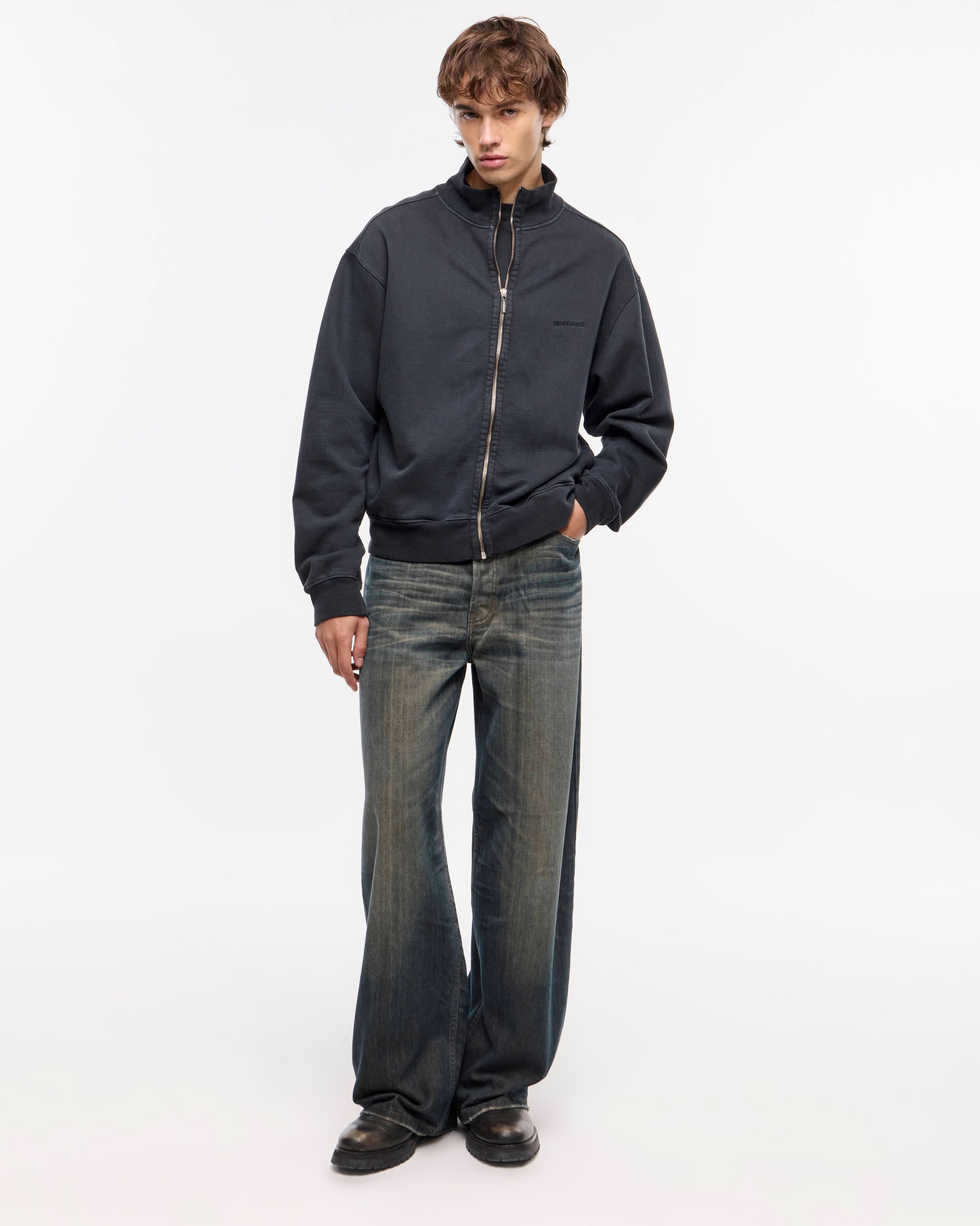 CAMPERA ZIPPER - Negro / M